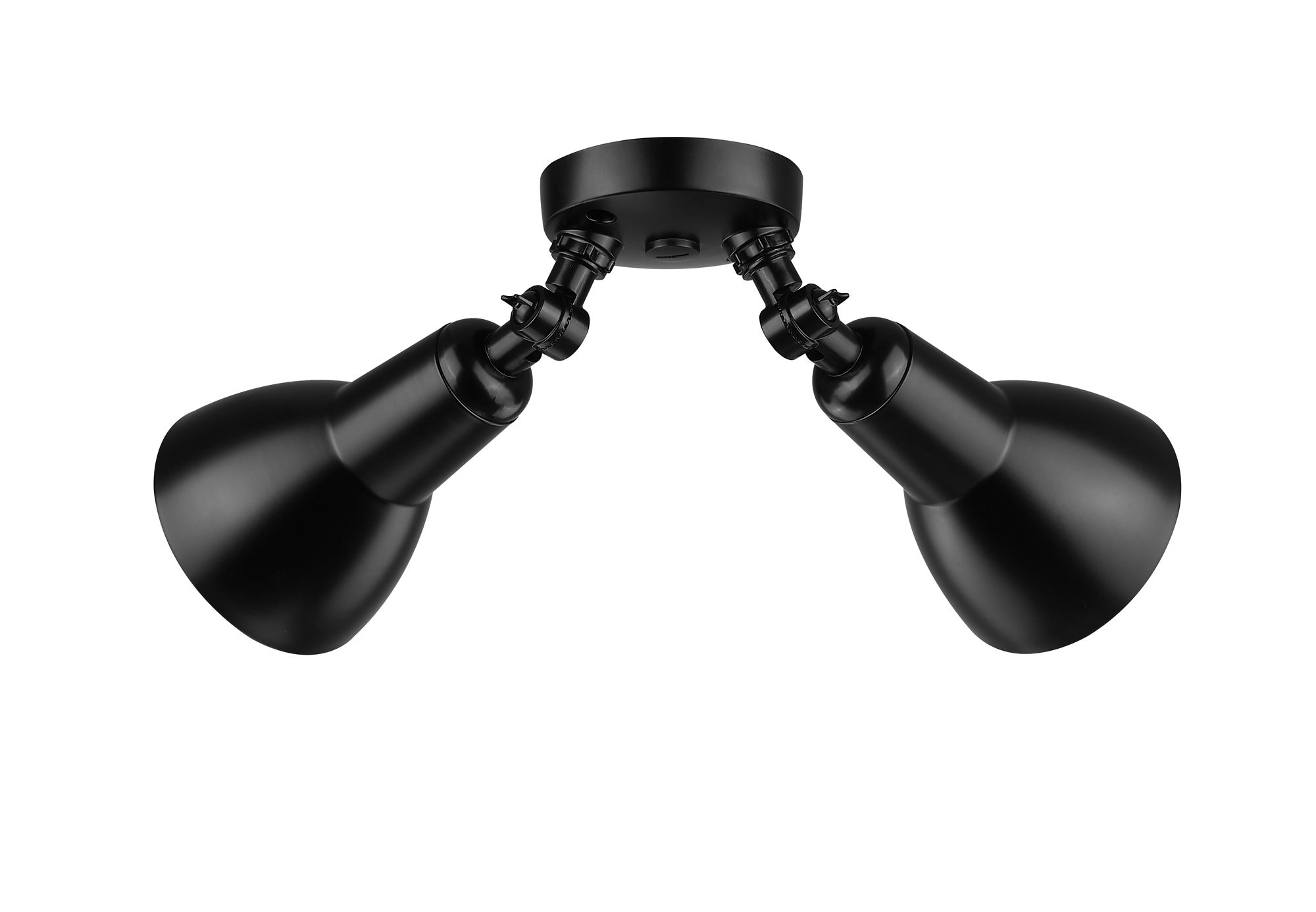 Image 4 Millennium 2-Light 5.25" Powder Coated Black Security Flood Light more views