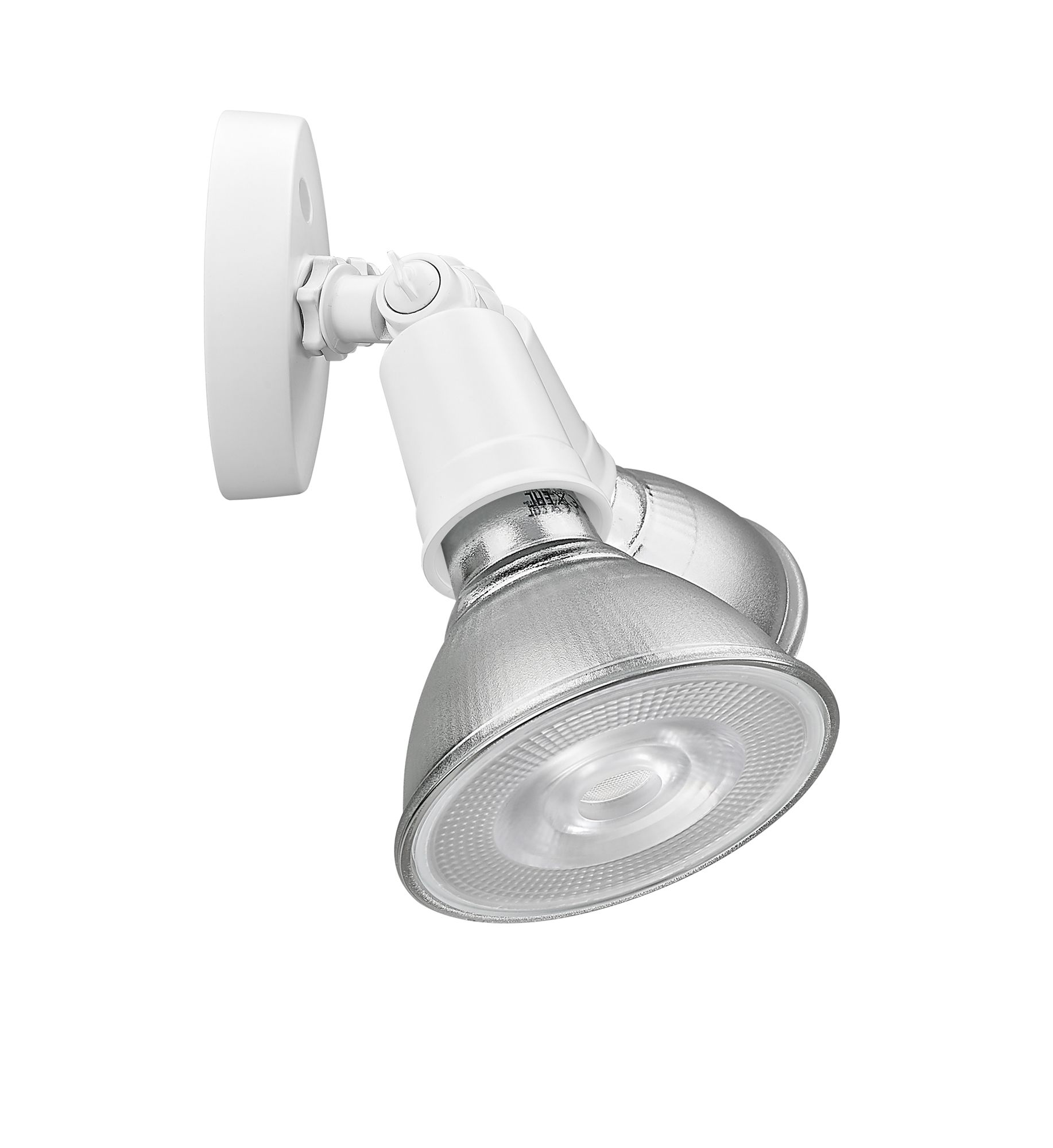 Image 7 Millennium 2-Light 9.25" Matte White Security Flood Light with Metal Shade more views