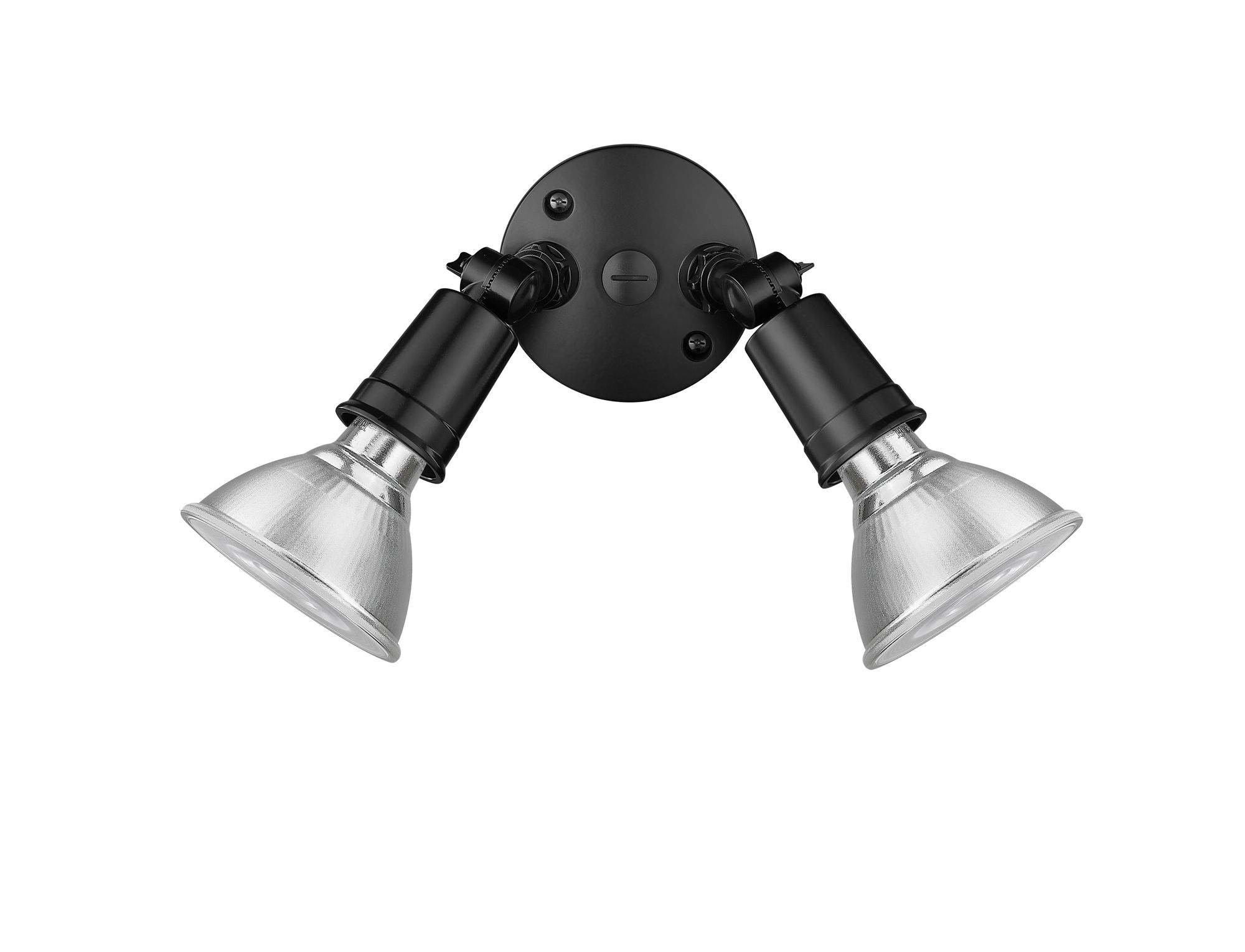 Image 3 Millennium 2-Light 9.25" Powder Coated Black Security Flood Light more views