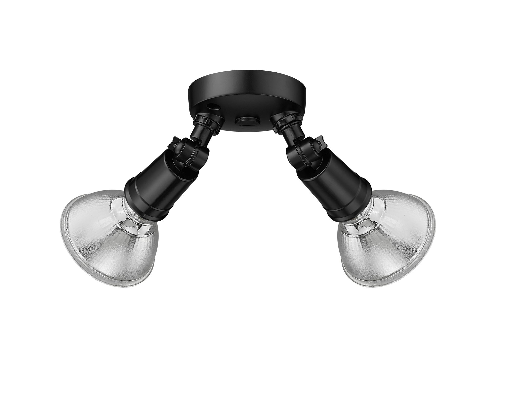 Image 4 Millennium 2-Light 9.25" Powder Coated Black Security Flood Light more views