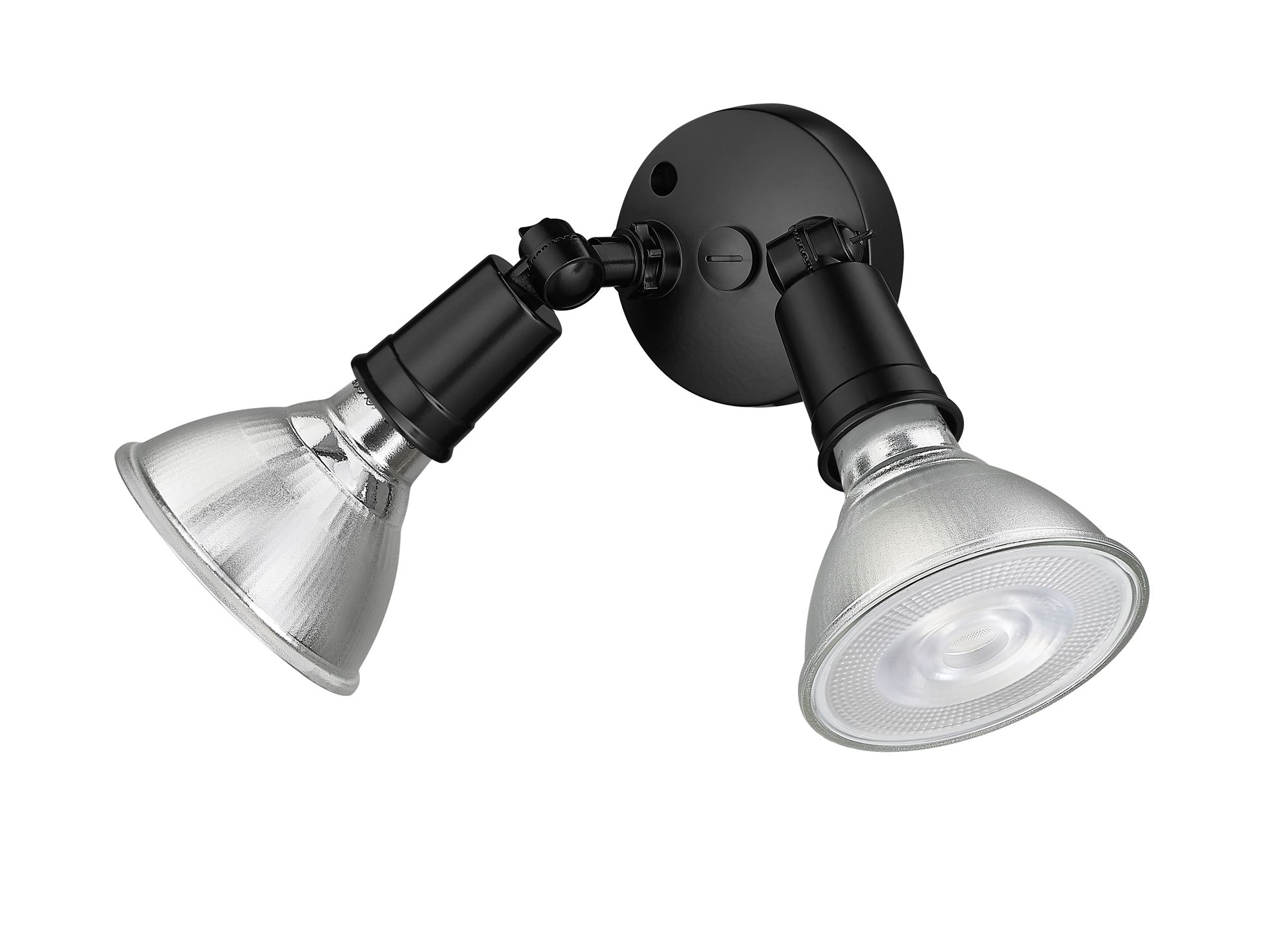 Image 5 Millennium 2-Light 9.25" Powder Coated Black Security Flood Light more views