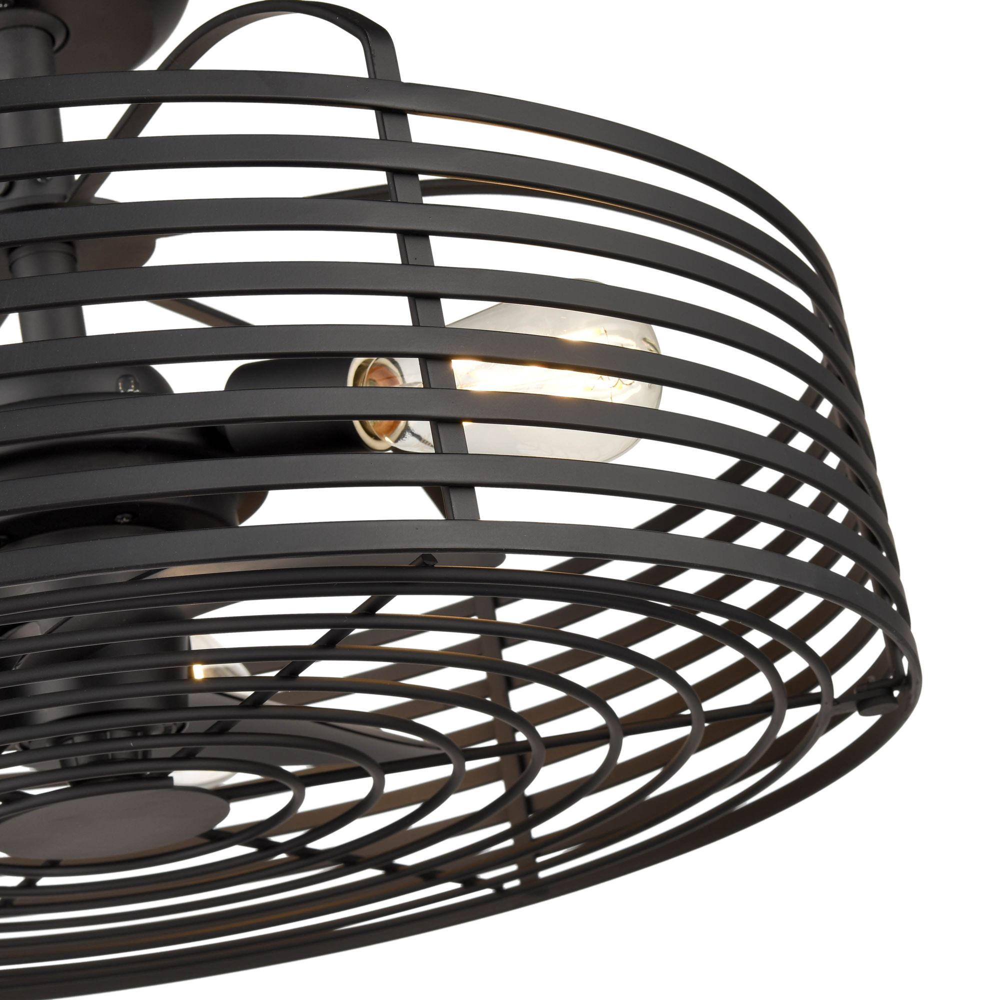 Image 4 Millennium 3-Light 23.5" Matte Black Ceiling Fan Light with NA Shade more views