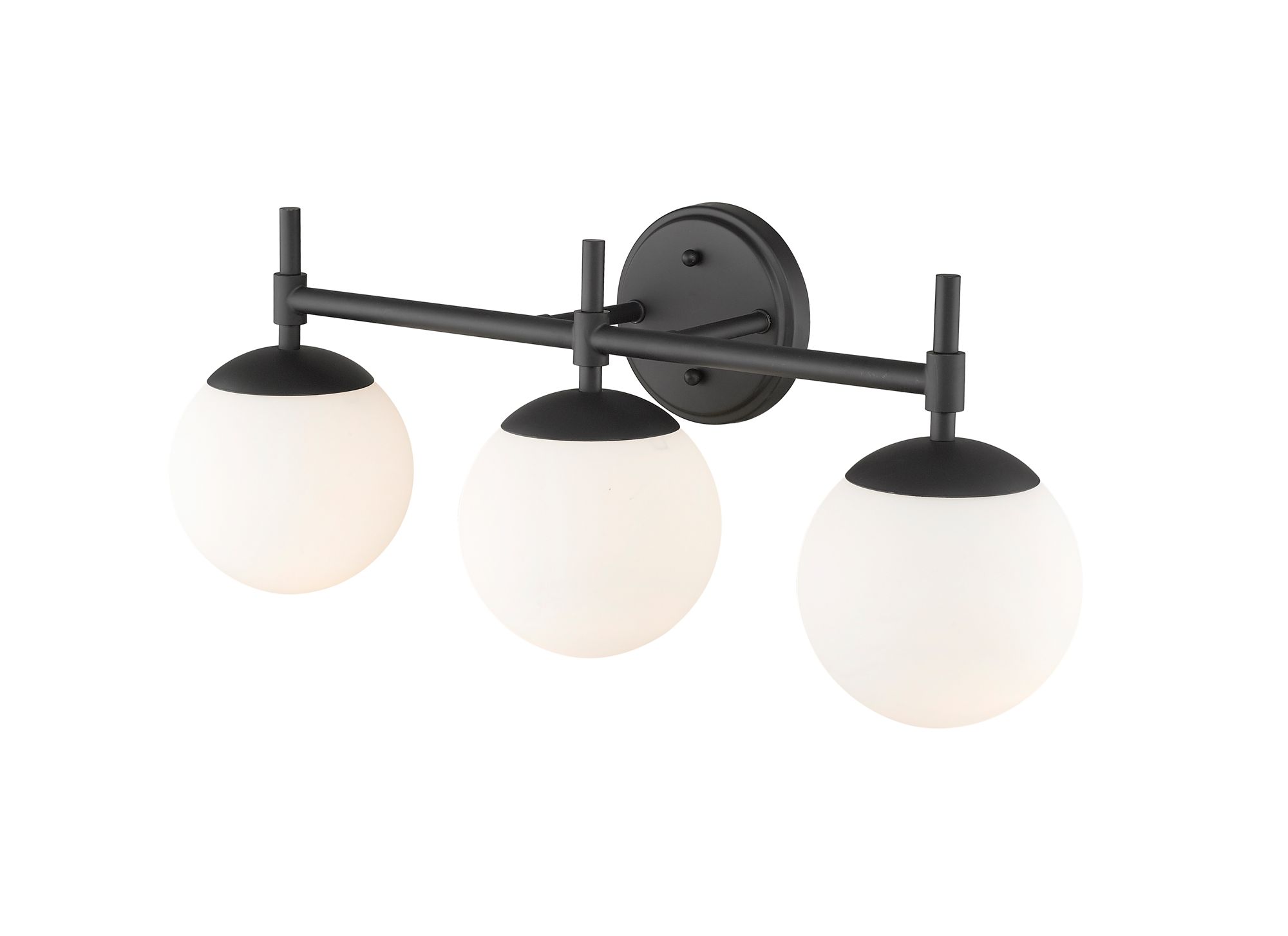 Image 3 Millennium 3-Light 24" Matte Black Vanity Light more views