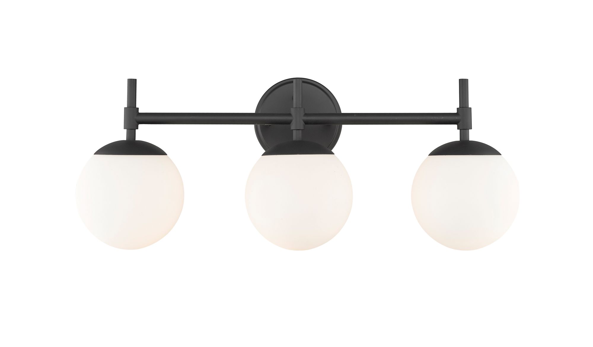 Image 5 Millennium 3-Light 24" Matte Black Vanity Light more views