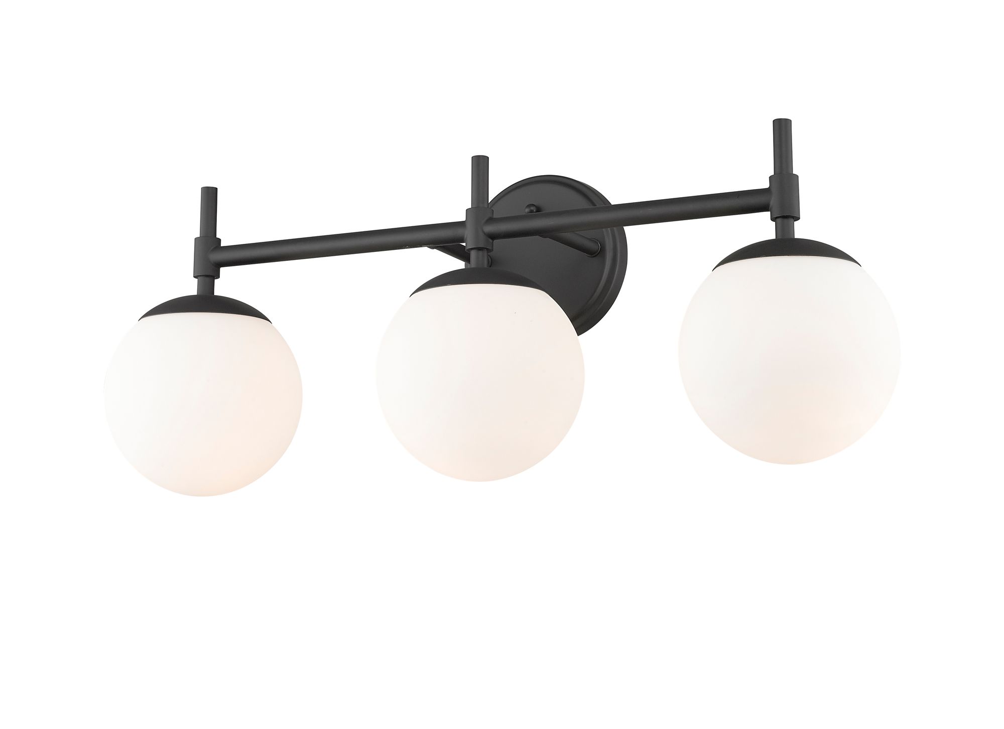 Image 6 Millennium 3-Light 24" Matte Black Vanity Light more views