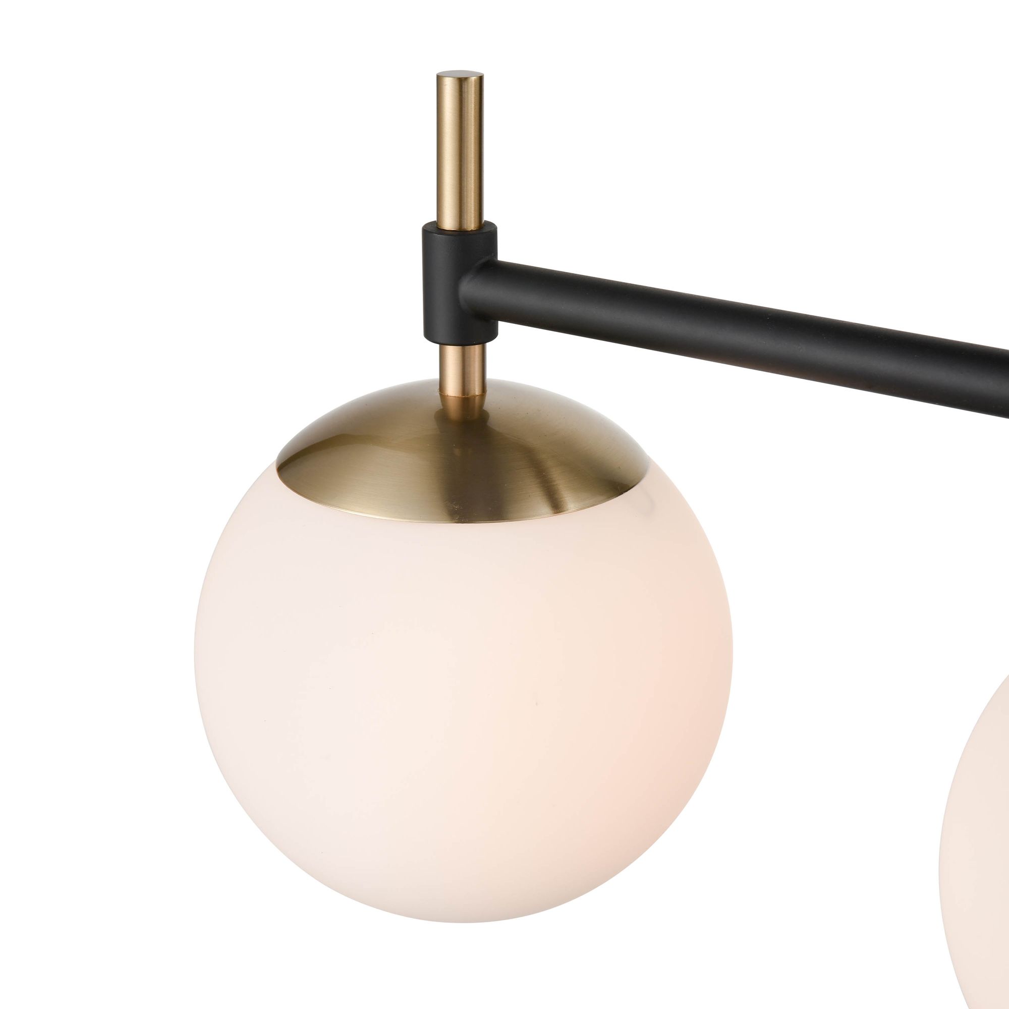 Image 2 Millennium 4-Light 33" Matte Black/Modern Gold Vanity Light more views
