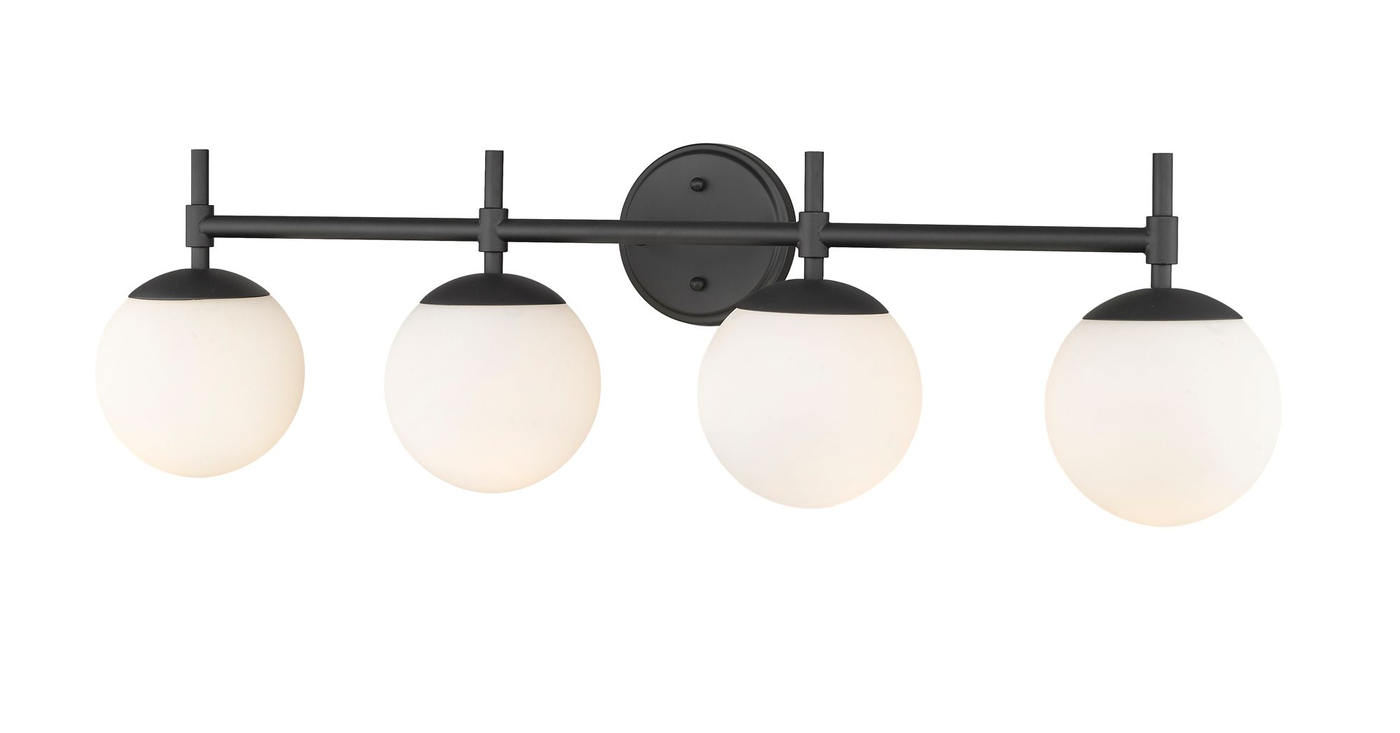 Image 2 Millennium 4-Light 33" Matte Black Vanity Light more views
