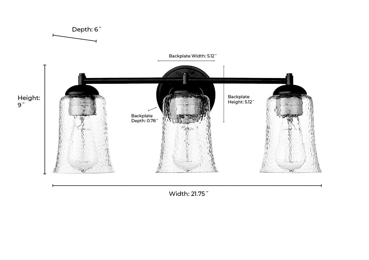 Millennium Abilene Vanity Matte Black
