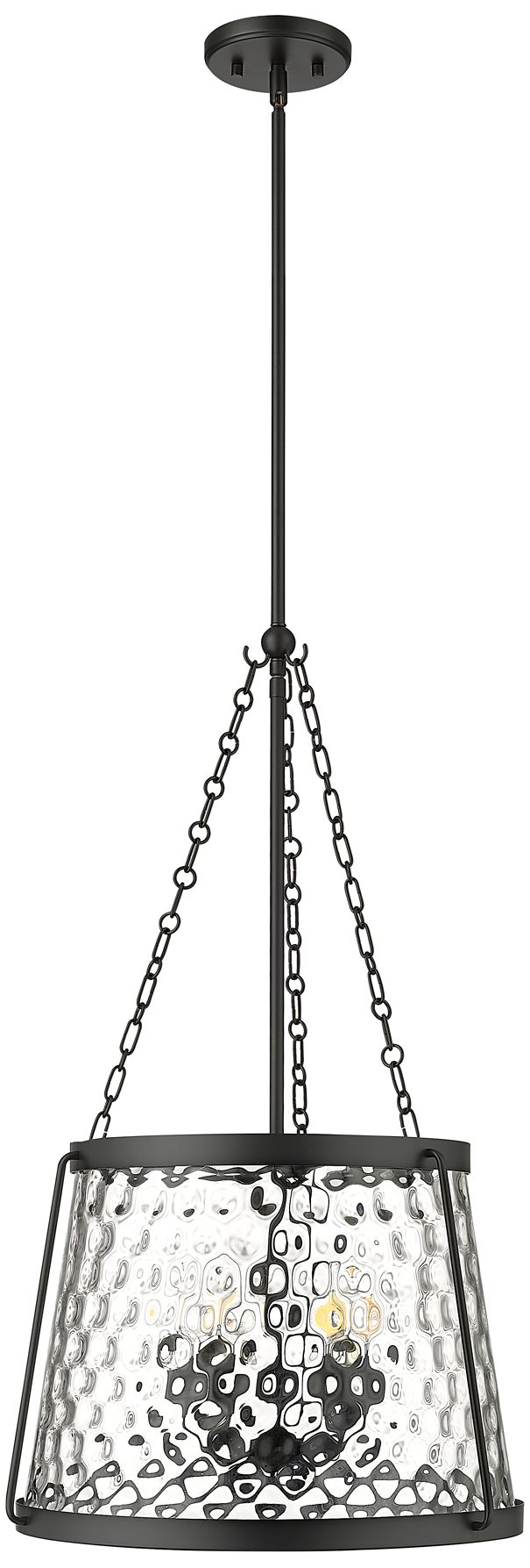Thumbnail1 of Millennium Adabella 5-Light 18.13" Matte Black Pendant with Glass Shad