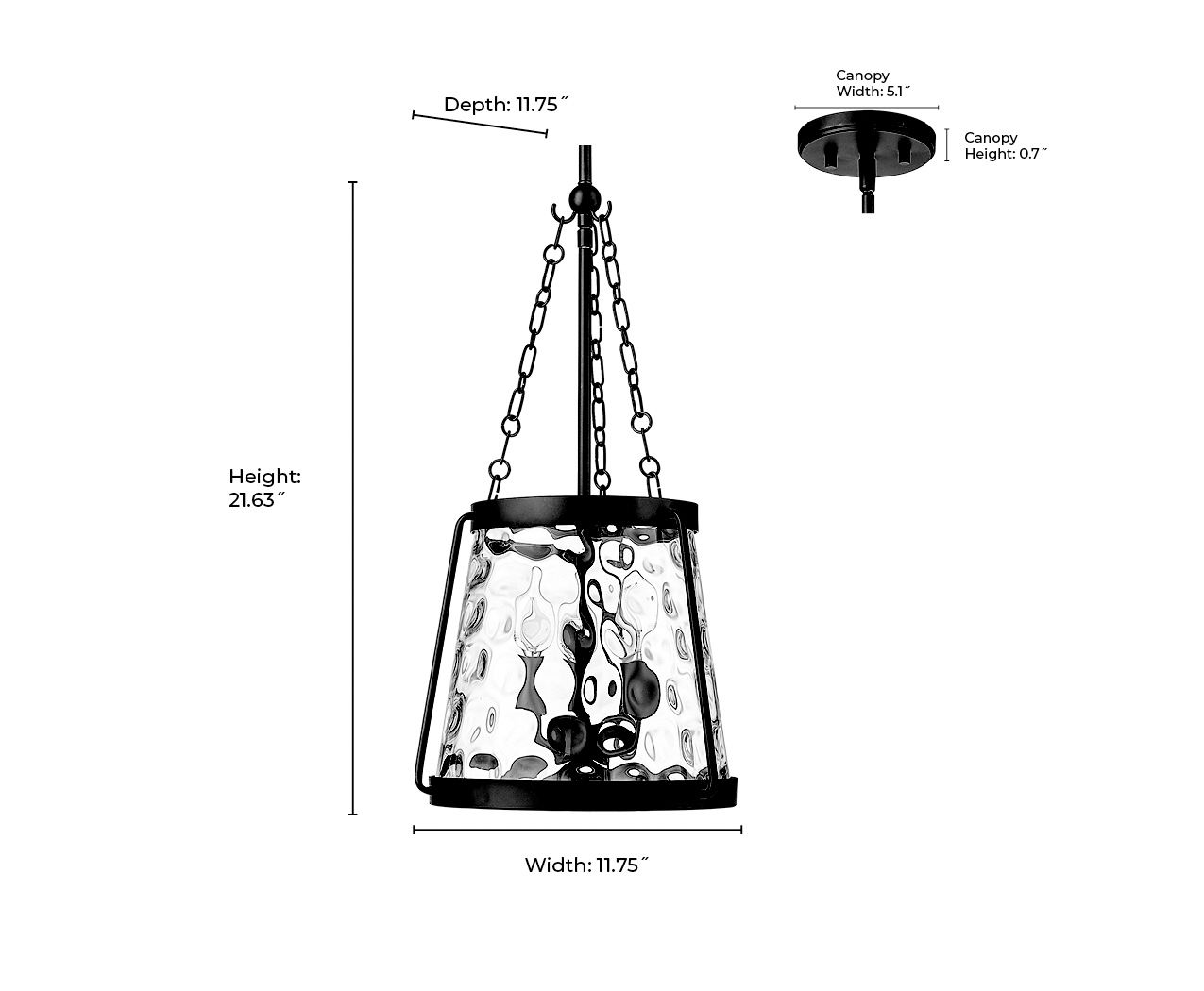 Millennium Adabella Pendant light Polished Nickel