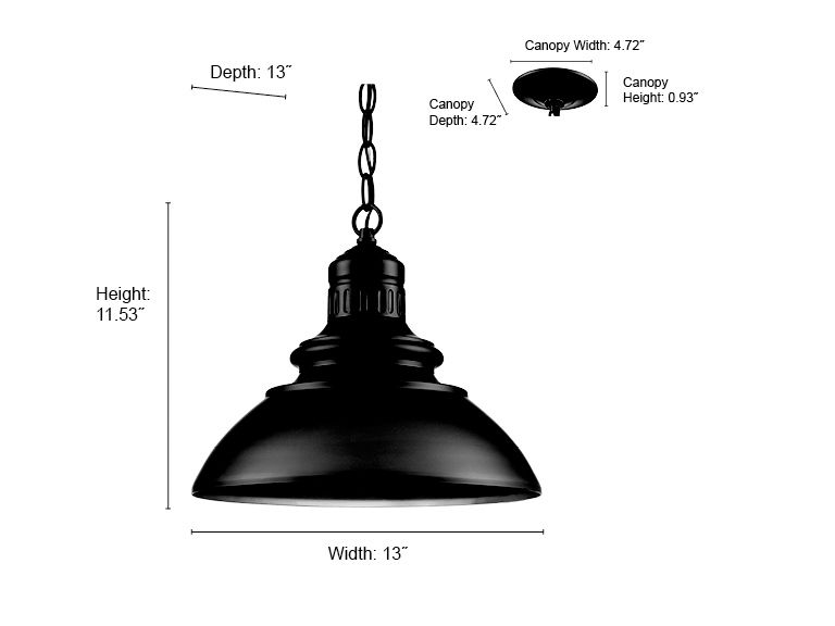 Image 6 Millennium Adda LED 11.5" Powder Coated Black Outdoor Hanging Lantern more views