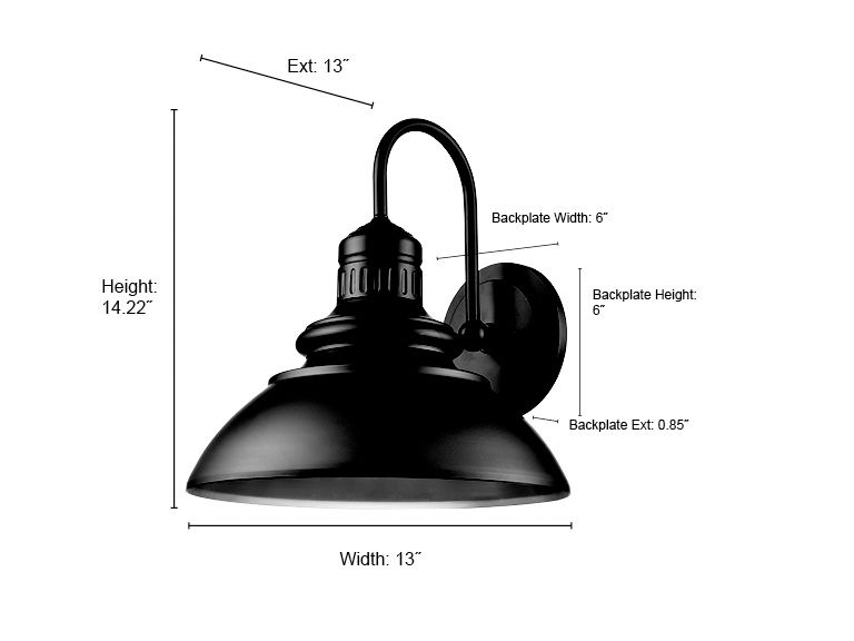 Image 7 Millennium Adda LED 14.25" Powder Coated Black Outdoor Wall Sconce more views