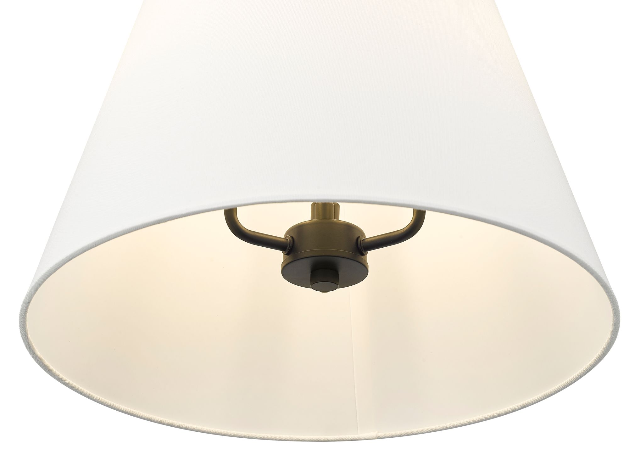 Image 3 Millennium Adorra 3-Light 16" Matte Black Pendant with Fabric Shade more views