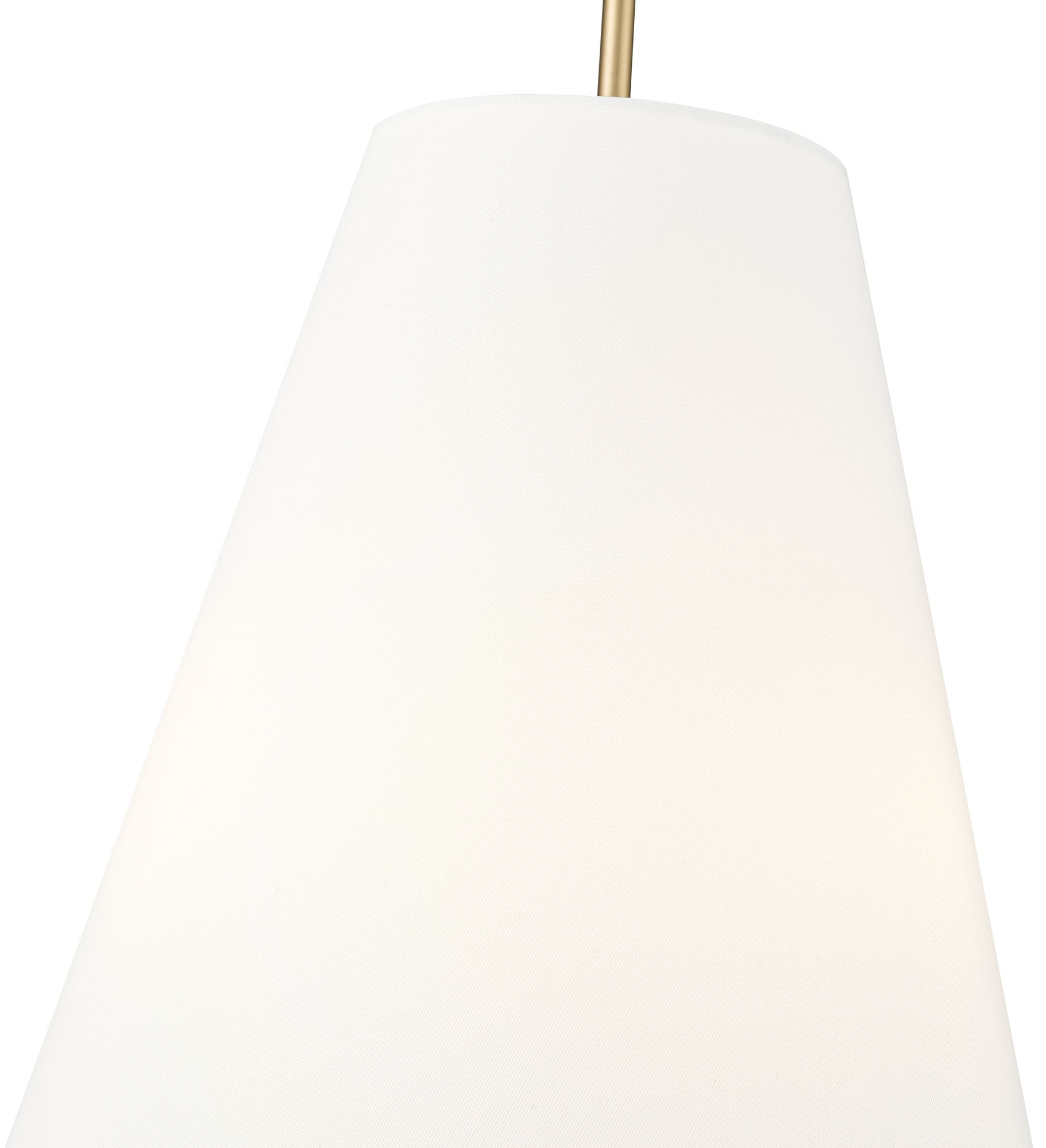 Image 5 Millennium Adorra 3-Light 16" Vintage Brass Pendant with Fabric Shade more views