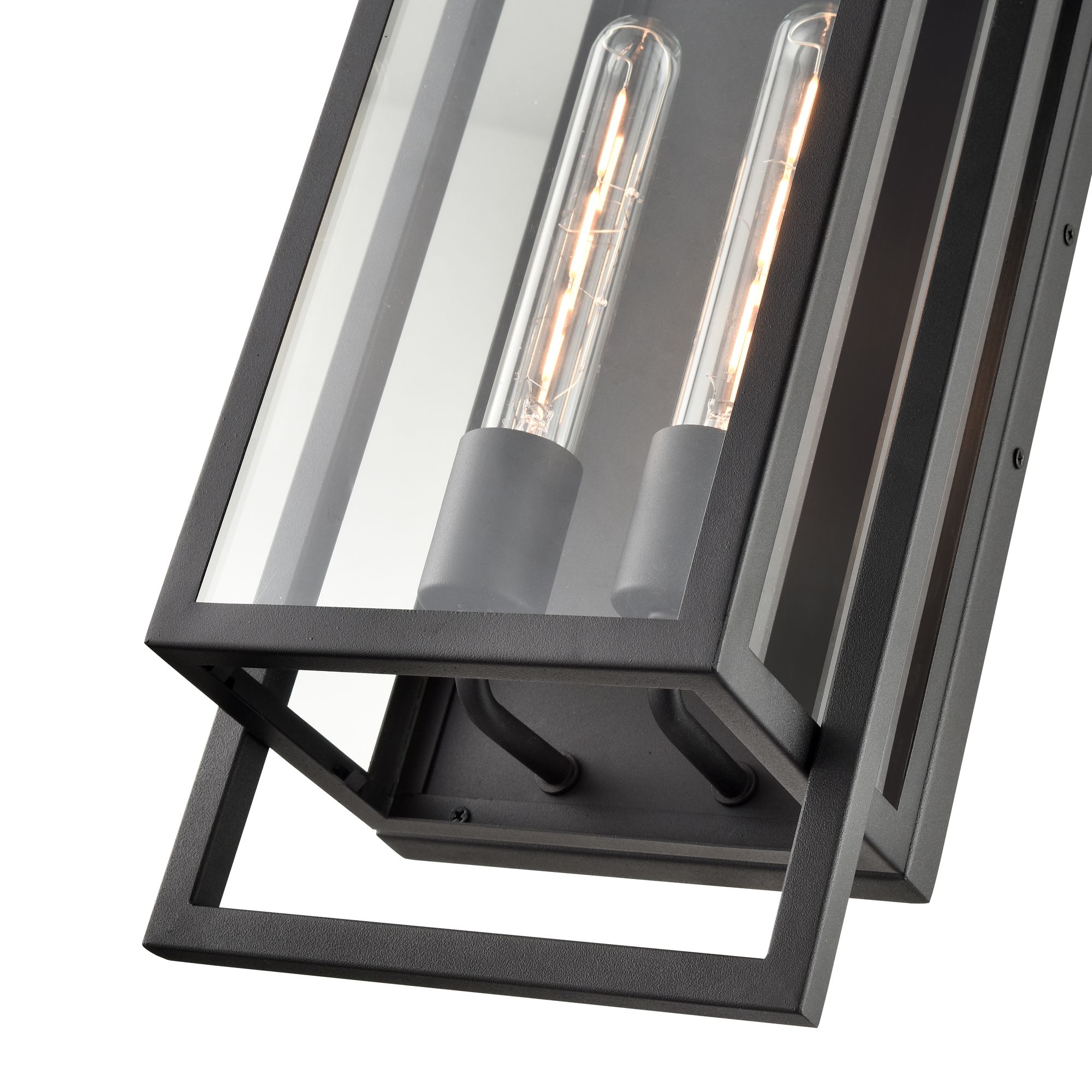 Millennium Agatha 2-Light 19.6" Textured Black Outdoor Wall Sconce