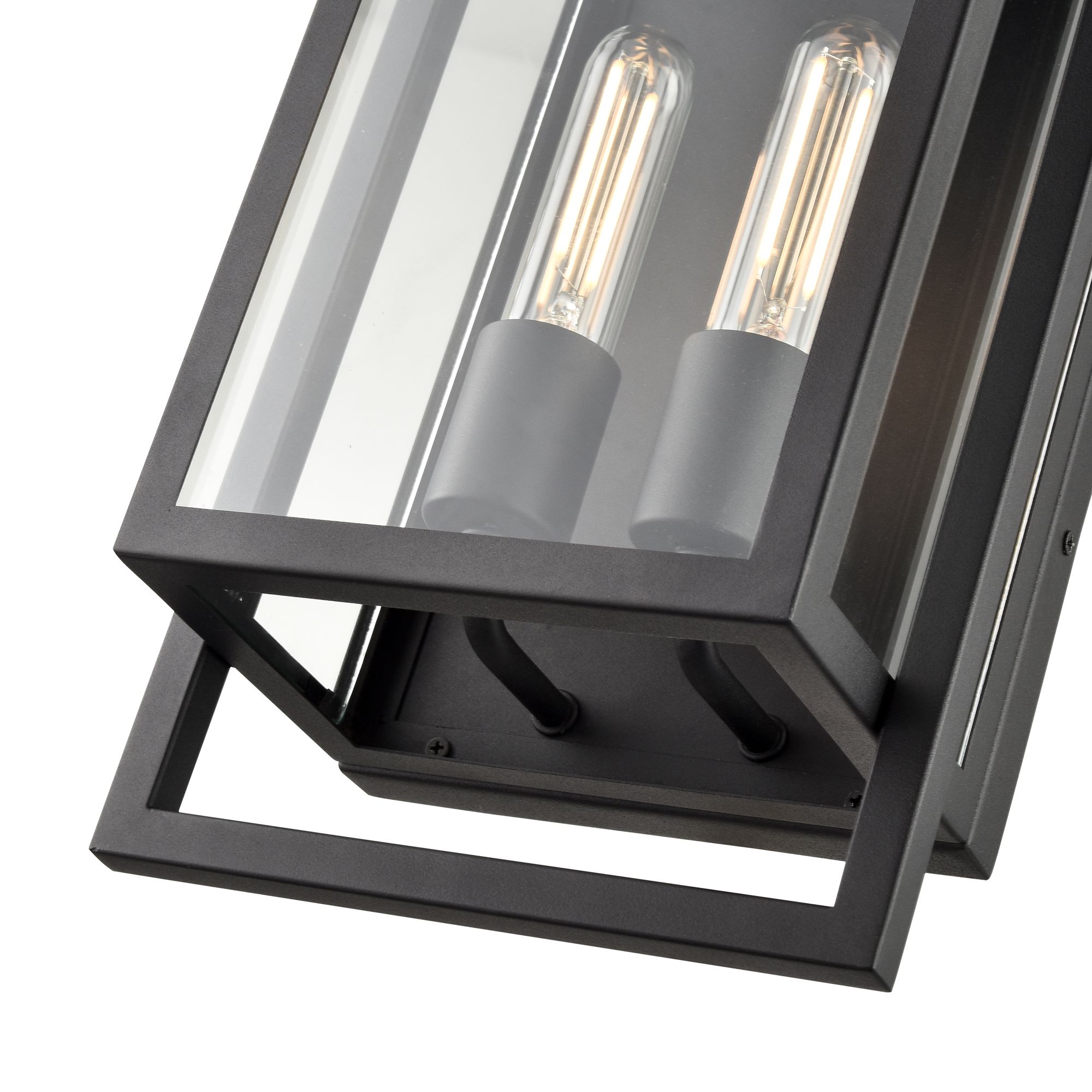 Image 5 Millennium Agatha 2-Light Outdoor Wall Sconce in Textured Black more views