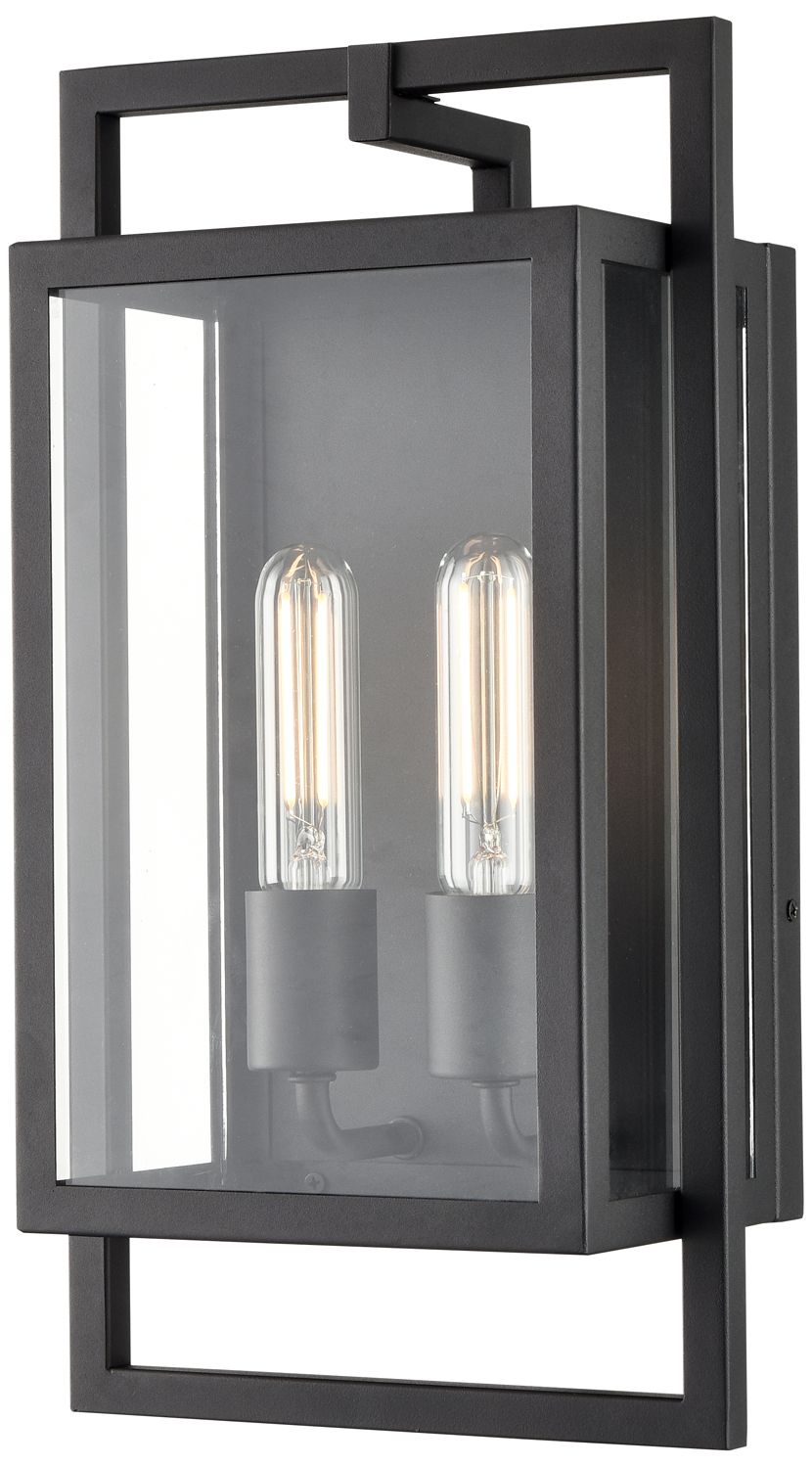 Image 2 Millennium Agatha Outdoor Wall Sconce Textured Black more views