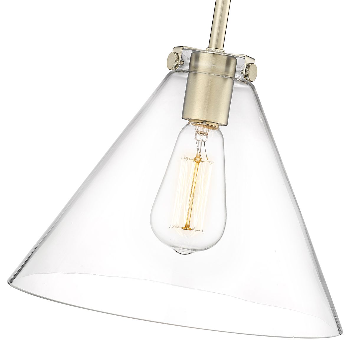 Image 4 Millennium Aliza 1-Light 11" Modern Gold Pendant with Glass Shade more views