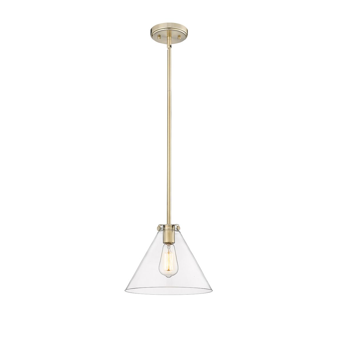 Image 5 Millennium Aliza 1-Light 11" Modern Gold Pendant with Glass Shade more views