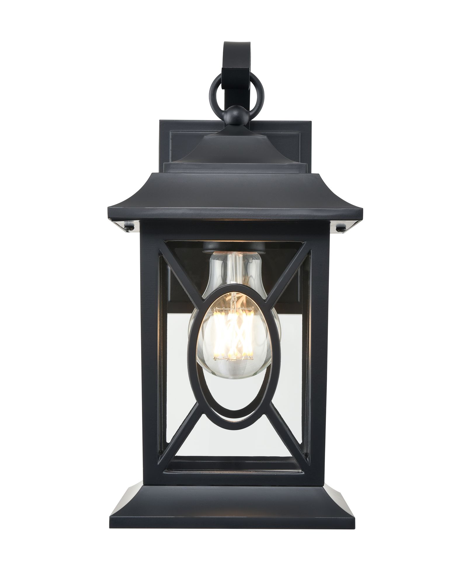 Image 2 Millennium Allbert 1-Light 12.25" Powder Coated Black Outdoor Wall Sconce more views