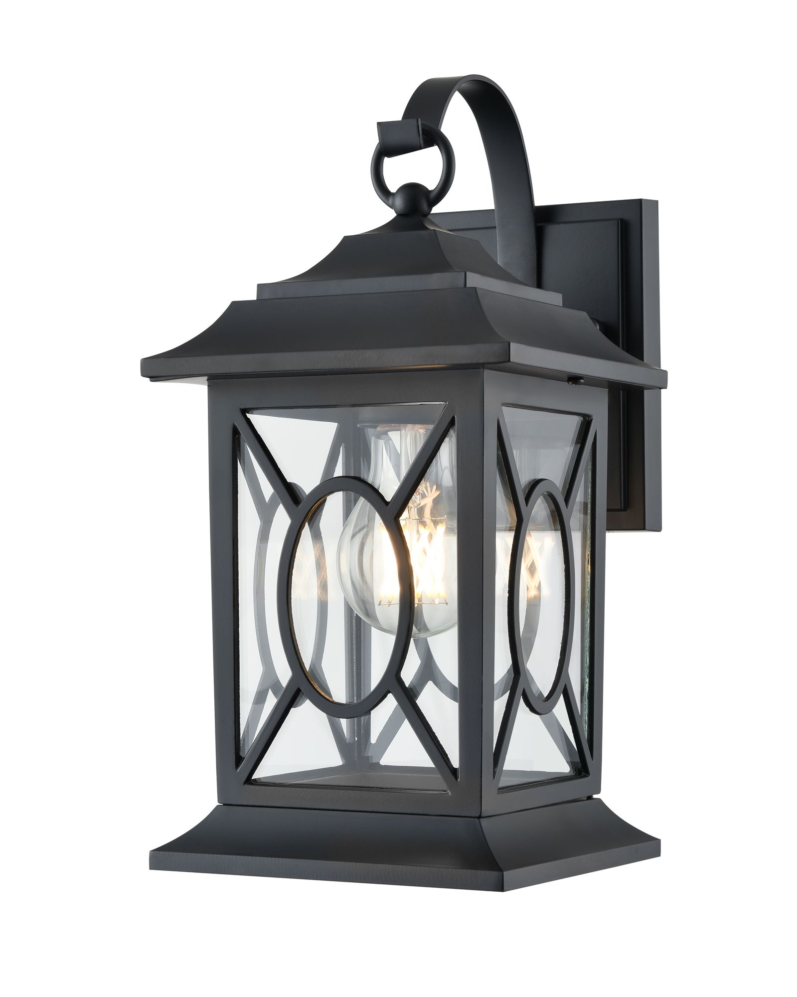 Image 3 Millennium Allbert 1-Light 12.25" Powder Coated Black Outdoor Wall Sconce more views