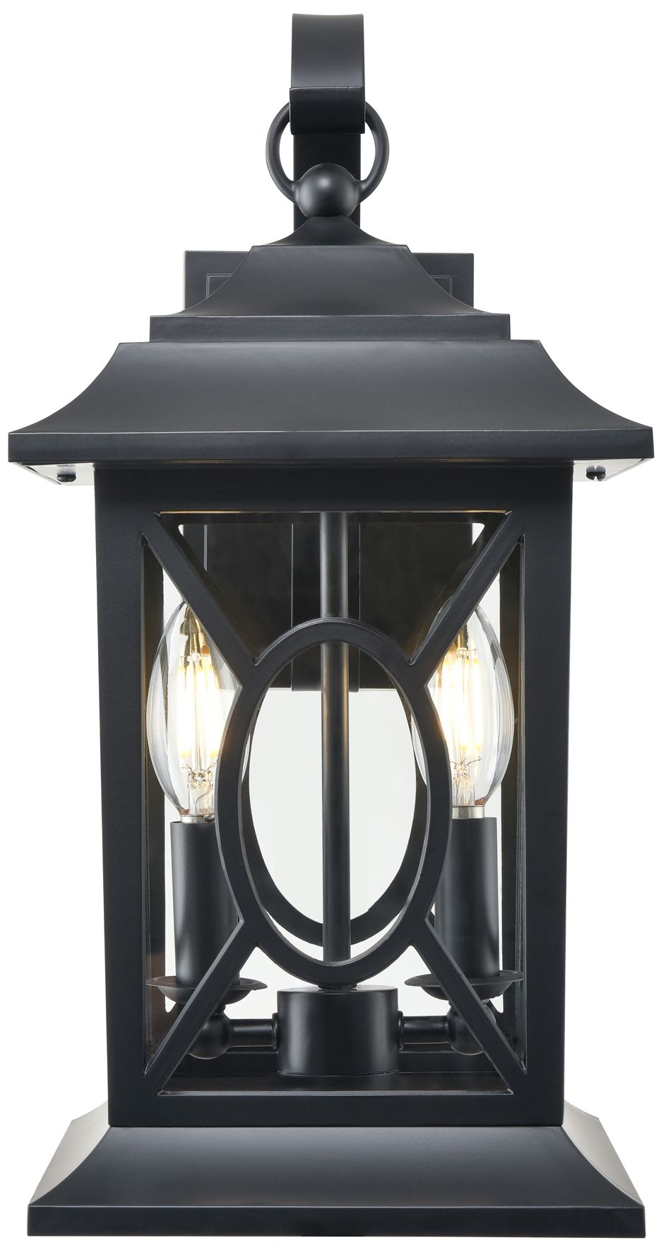 Thumbnail1 of Millennium Allbert 2-Light 16.25" Powder Coated Black Outdoor Wall Sconce