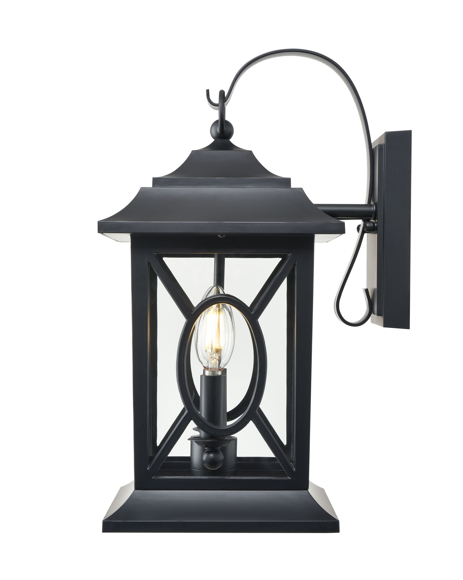 Millennium Allbert 2-Light 16.25" Powder Coated Black Outdoor Wall Sconce