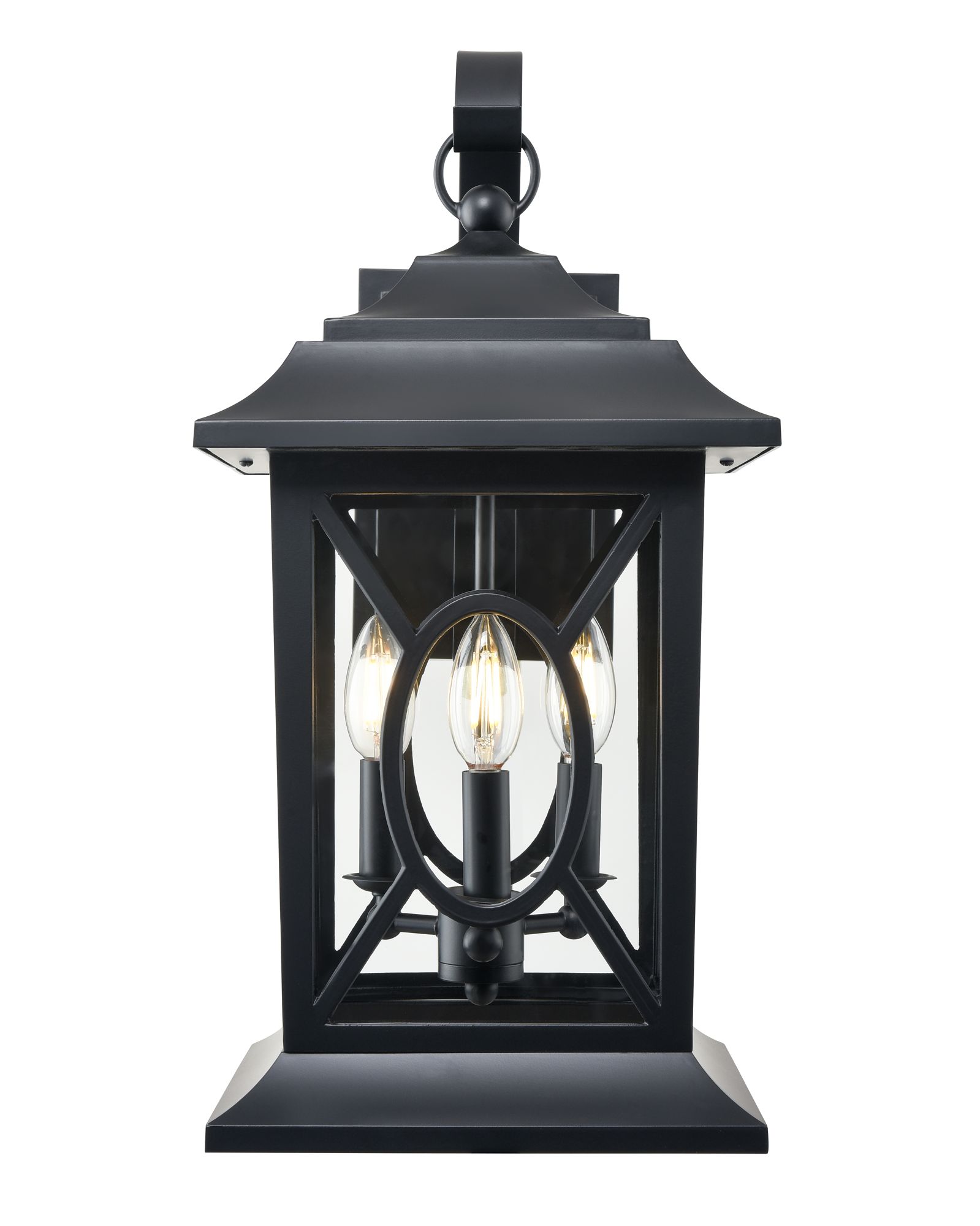 Image 2 Millennium Allbert 3-Light 20.5" Powder Coated Black Outdoor Wall Sconce more views