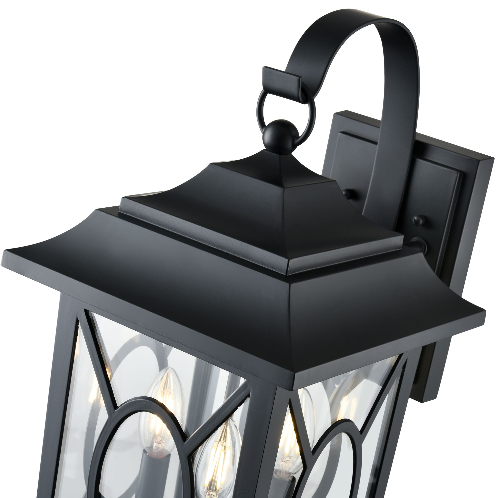 Image 6 Millennium Allbert 3-Light 20.5" Powder Coated Black Outdoor Wall Sconce more views