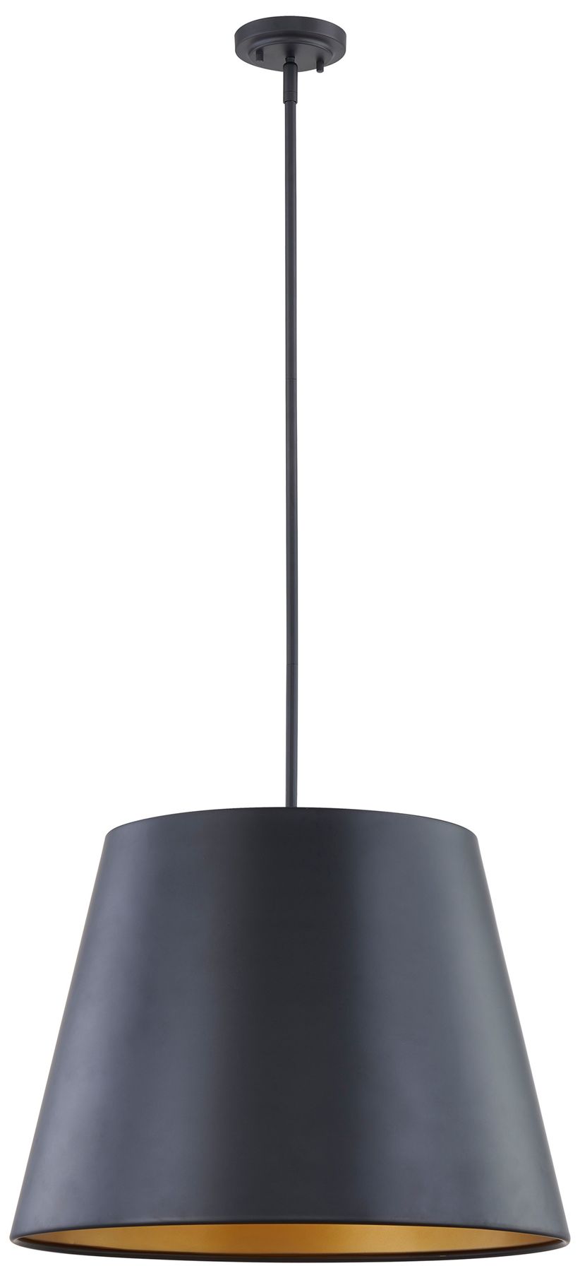 Thumbnail2 of Millennium Allson 4-Light 22" Matte Black Pendant with Aluminum Shade
