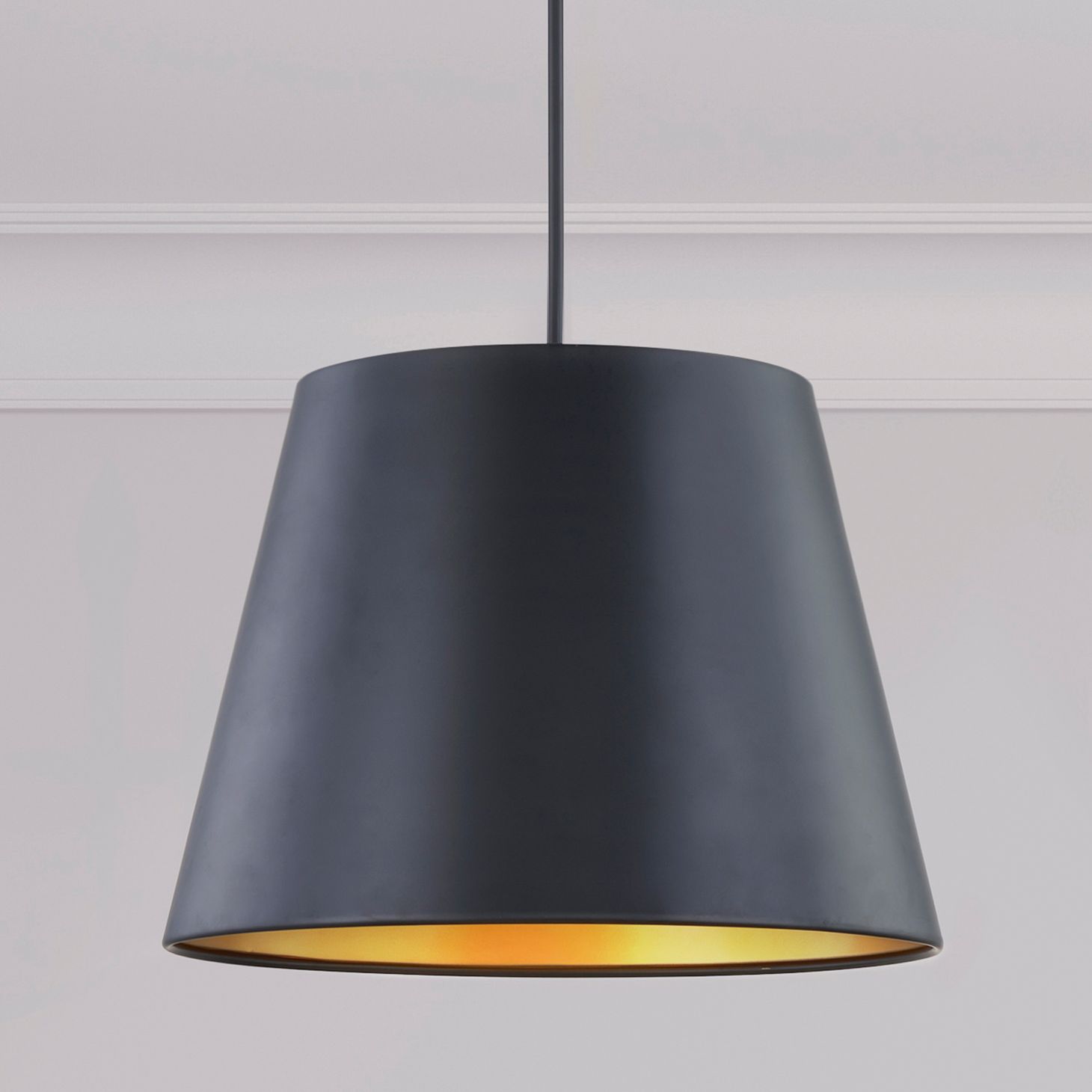 Thumbnail1 of Millennium Allson 4-Light 22" Matte Black Pendant with Aluminum Shade