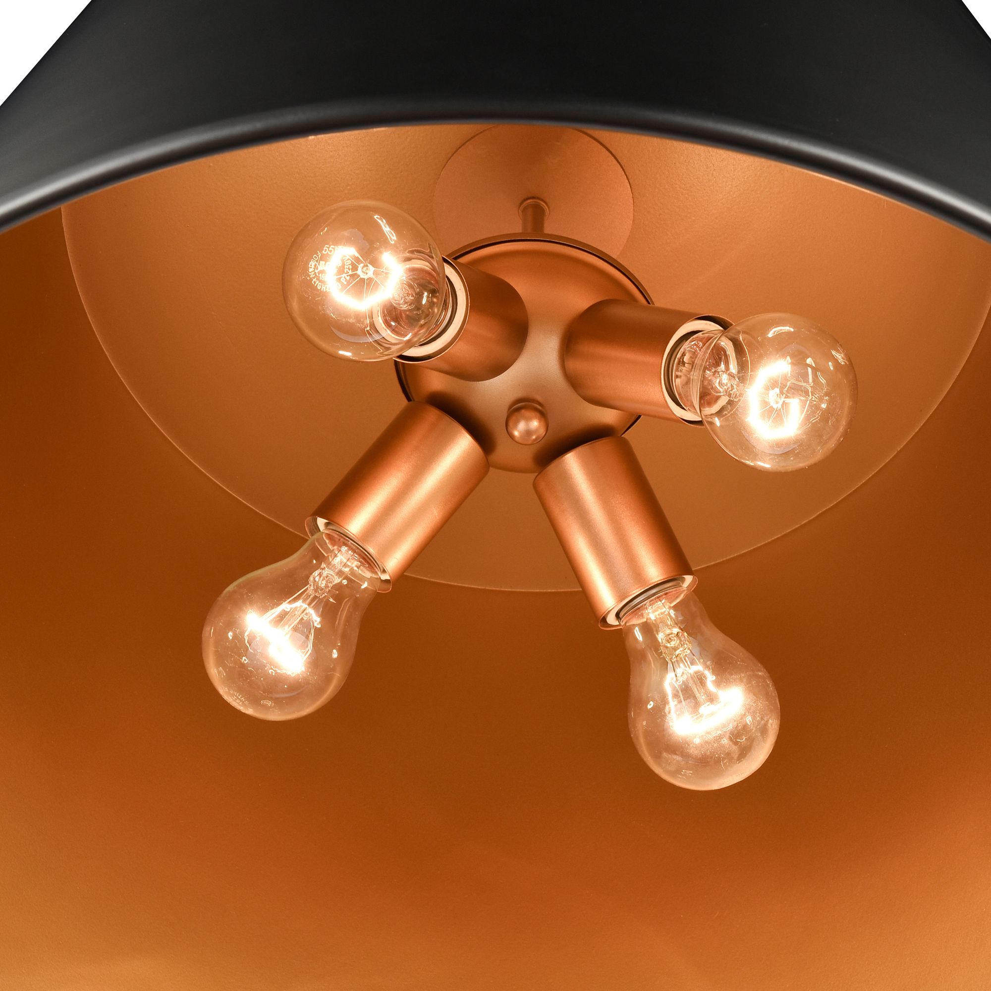 Thumbnail4 of Millennium Allson 4-Light 22" Matte Black Pendant with Aluminum Shade more views