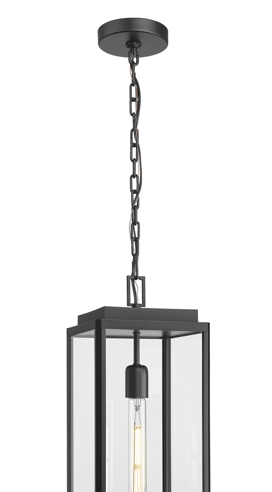Image 5 Millennium Alpharetta 19.5" Powder Coated Black Outdoor Lantern more views