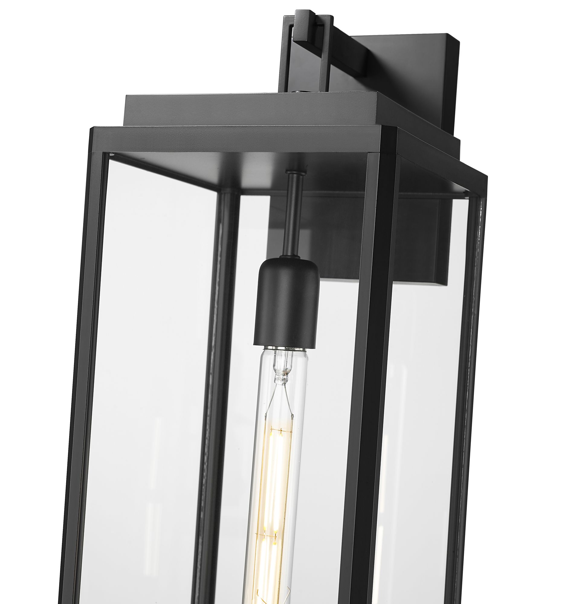 Image 6 Millennium Alpharetta 19.75" Powder Coated Black Outdoor Wall Sconce more views