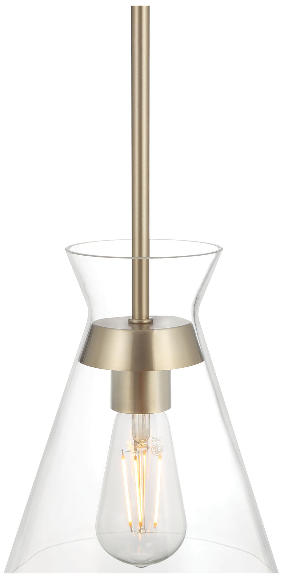 Image 4 Millennium Amarella 1-Light 7" Modern Gold Mini Pendant with Glass Shade more views