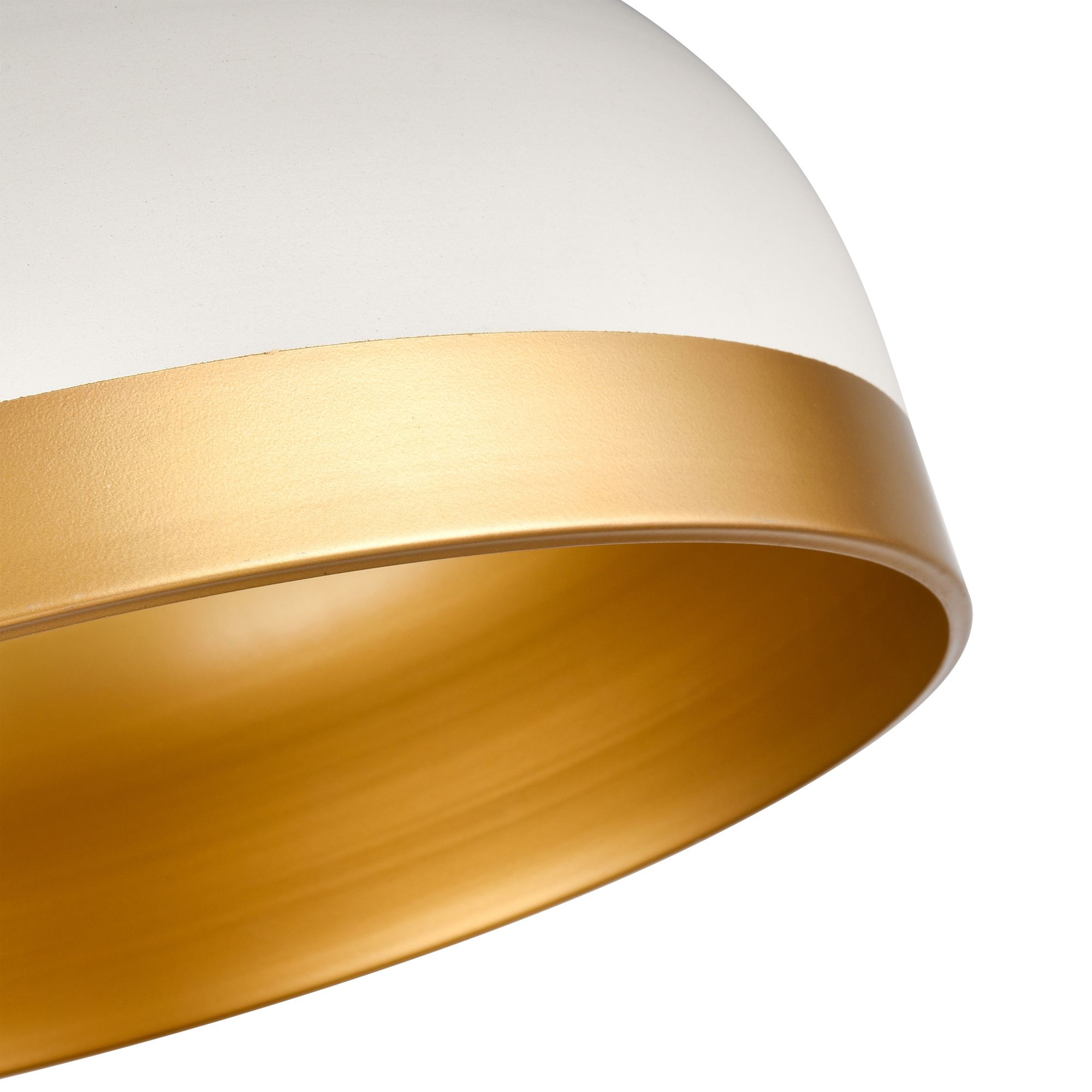 Image 3 Millennium Amarra 3-Light 16" Matte White Pendant with Steel Shade more views