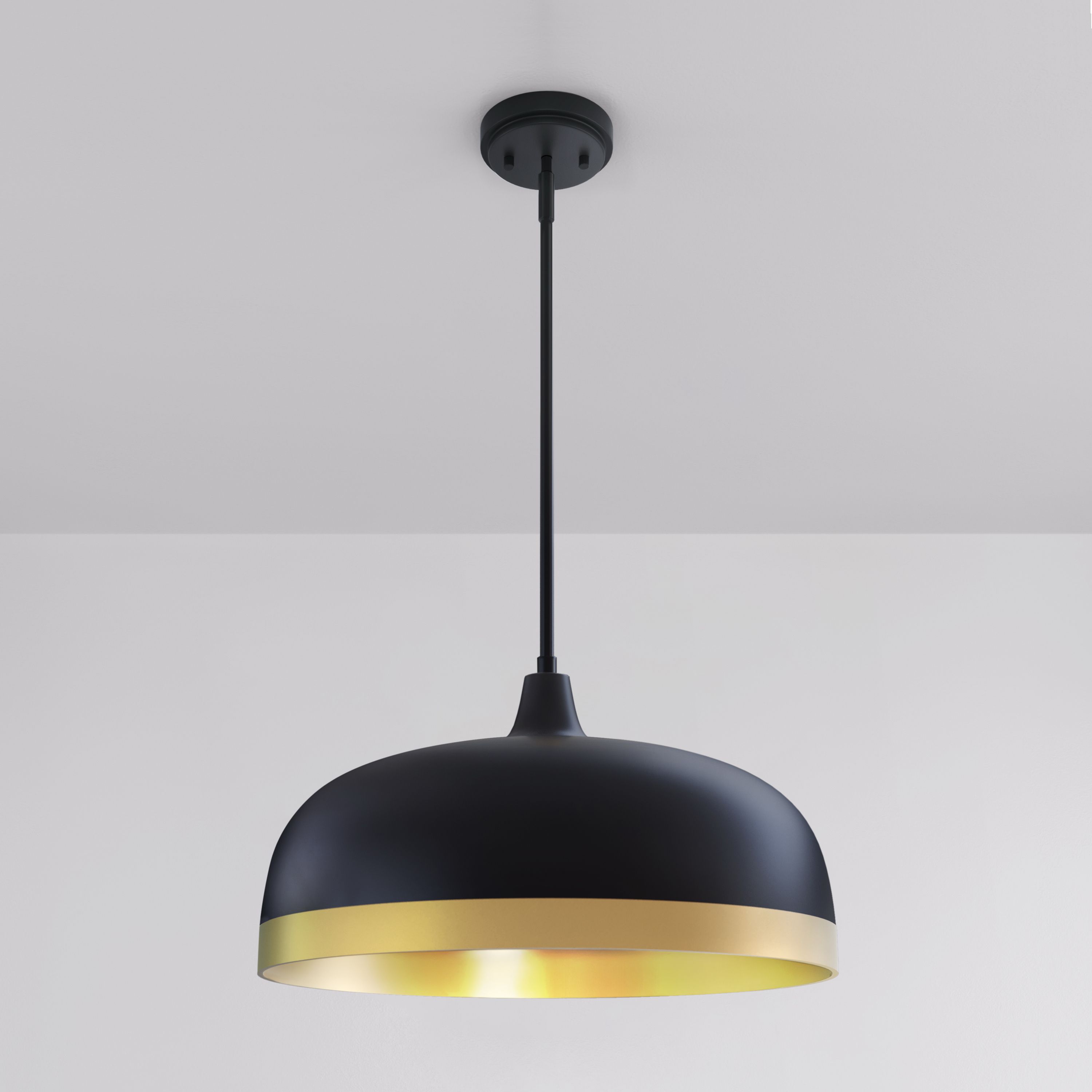 Image 7 Millennium Amarra 4-Light 22" Matte Black Pendant with Steel Shade more views