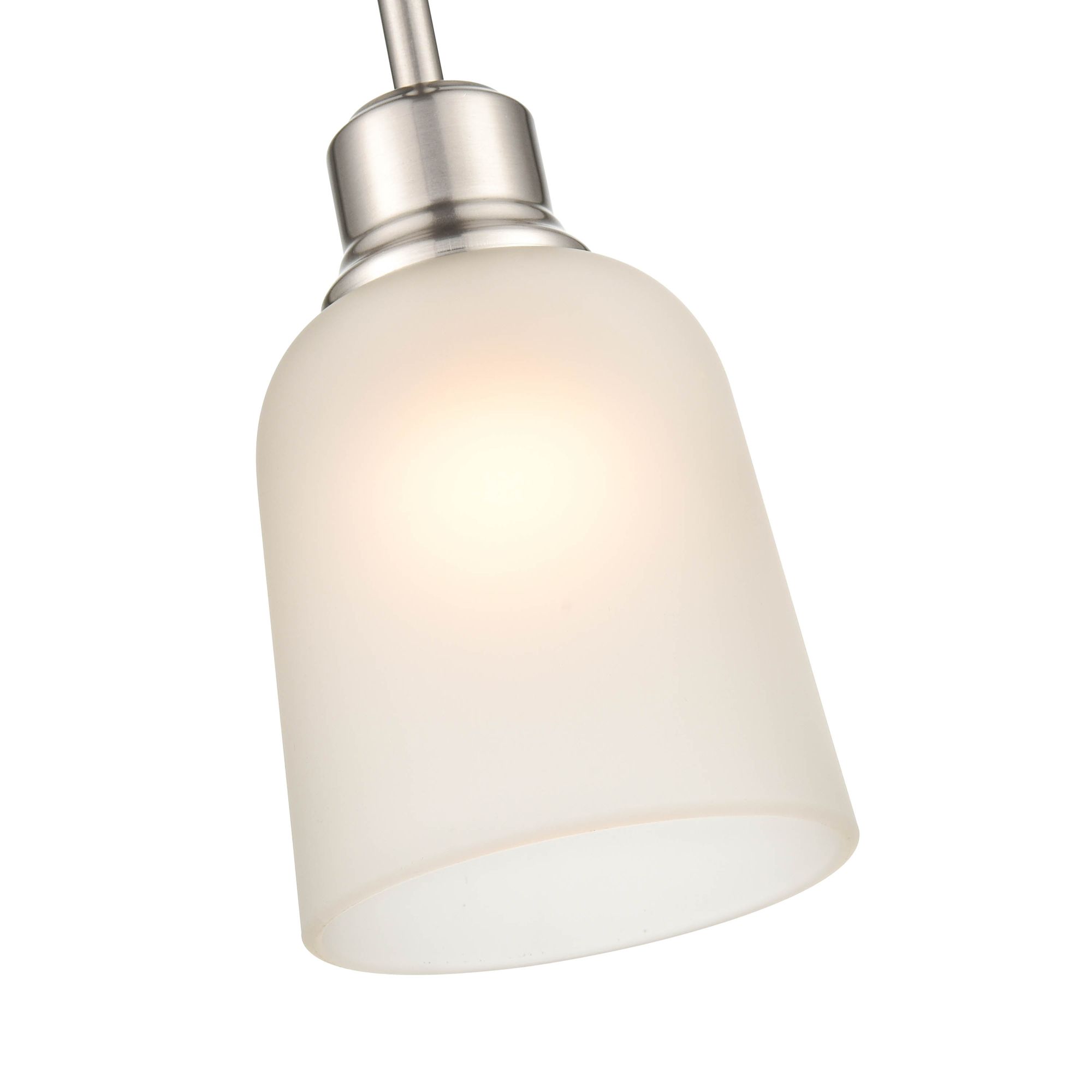 Image 4 Millennium Amberle 1-Light 5.25" Brushed Nickel Pendant with Glass Shade more views