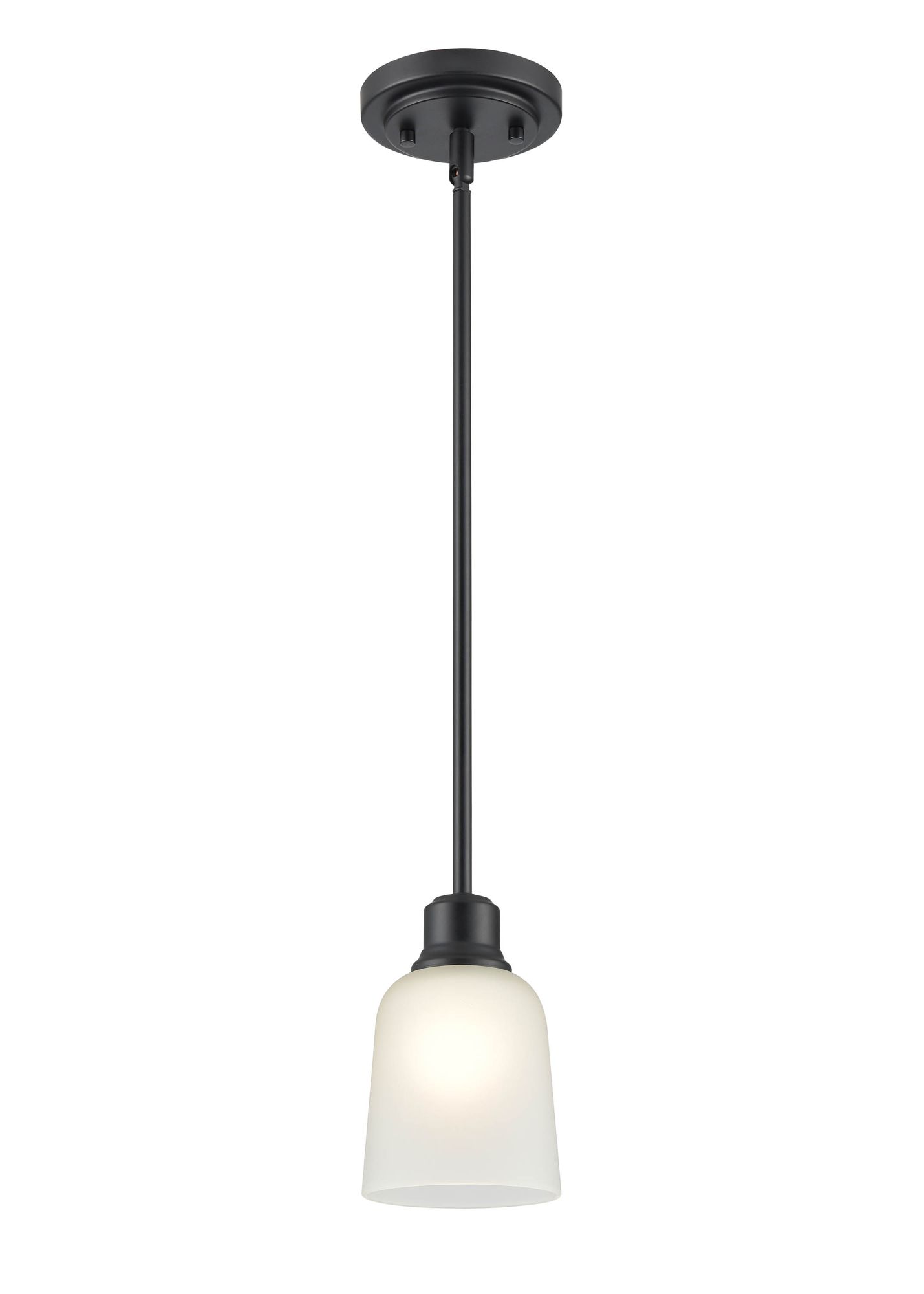 Image 2 Millennium Amberle 1 Light Mini-Pendant Fixture in Matte Black more views