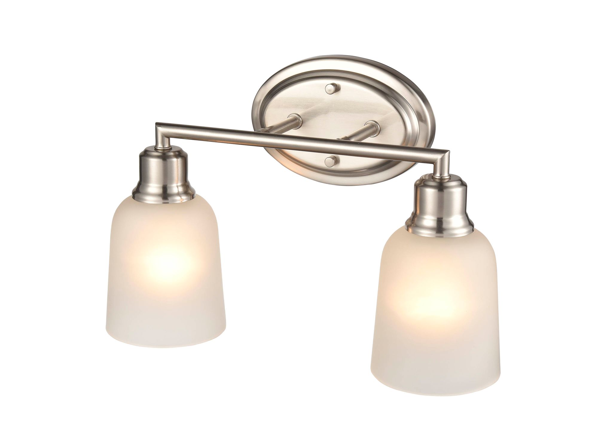Image 4 Millennium Amberle 15.25" Brushed Nickel Vanity Light with Shade more views