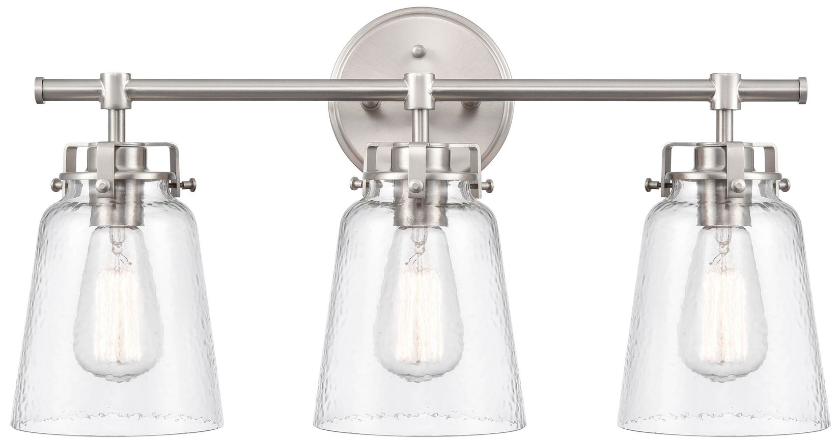 Thumbnail1 of Millennium Amberose 3-Light 23" Brushed Nickel Vanity Light with Shade