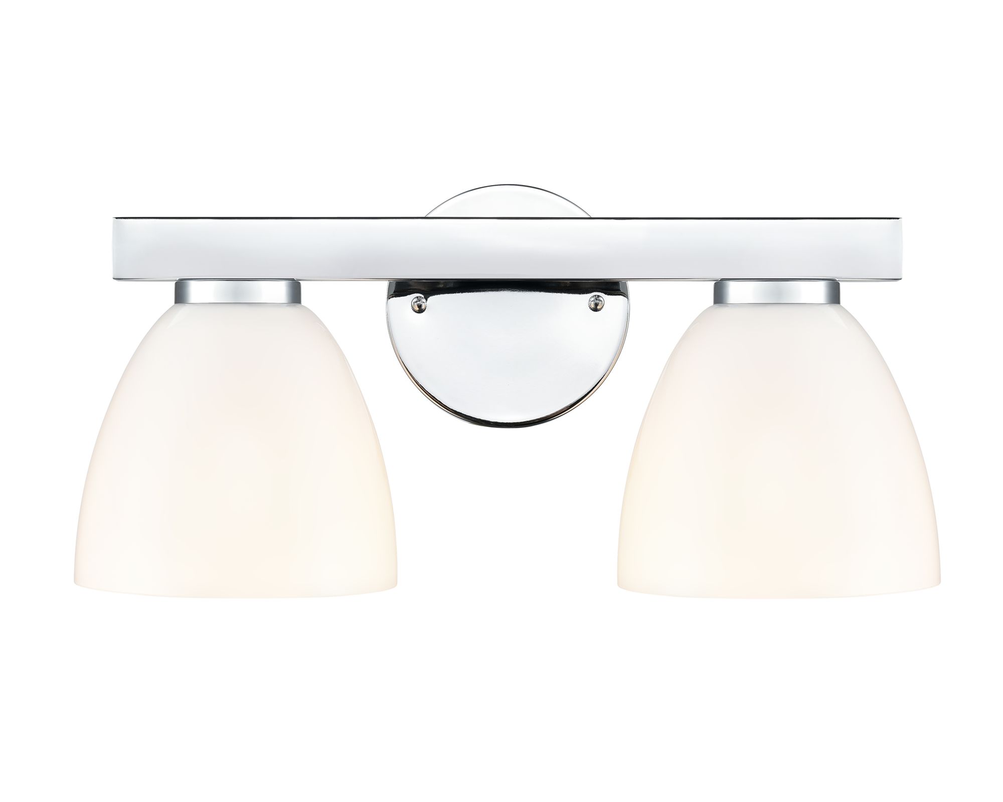 Image 5 Millennium Apria 2-Light 15.75" Polished Chrome Vanity Light with Shade more views