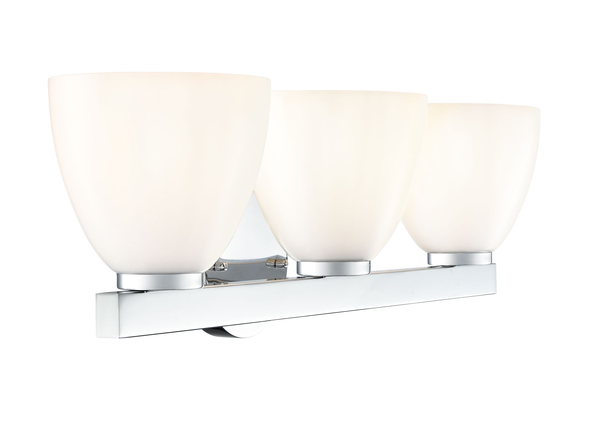 Image 4 Millennium Apria 3-Light 24" Polished Chrome Vanity Light with Glass Shade more views