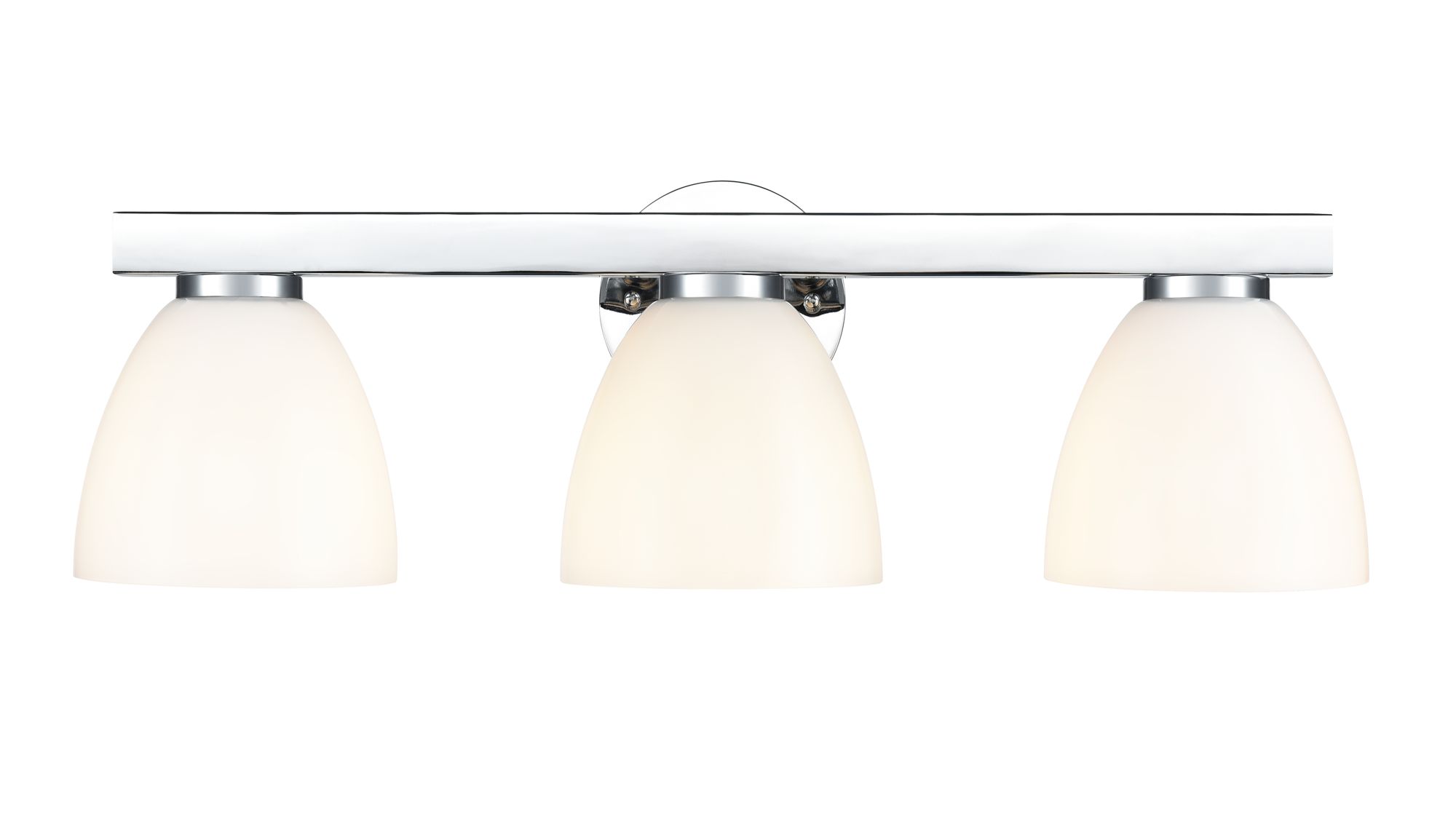 Image 5 Millennium Apria 3-Light 24" Polished Chrome Vanity Light with Glass Shade more views