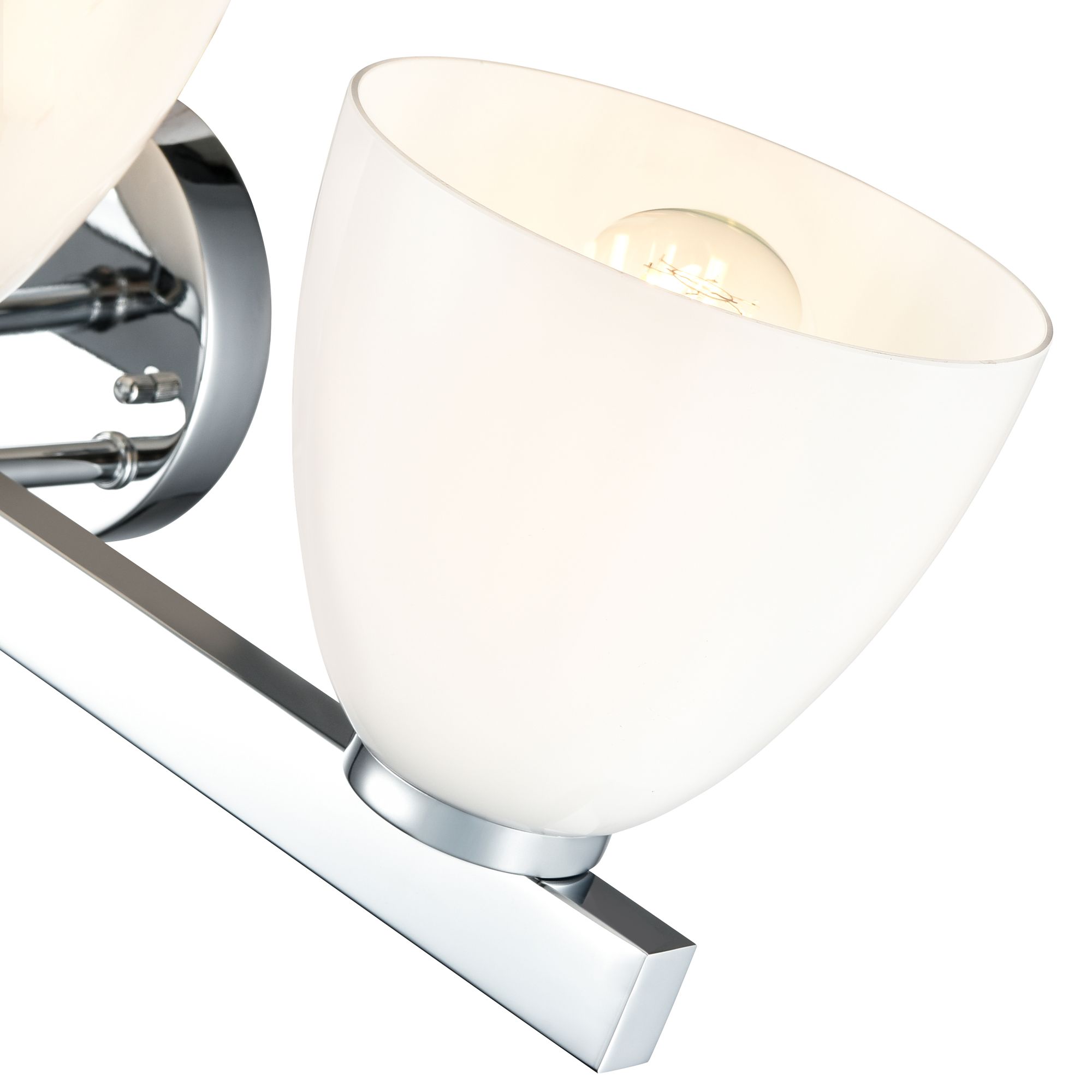 Image 6 Millennium Apria 3-Light 24" Polished Chrome Vanity Light with Glass Shade more views