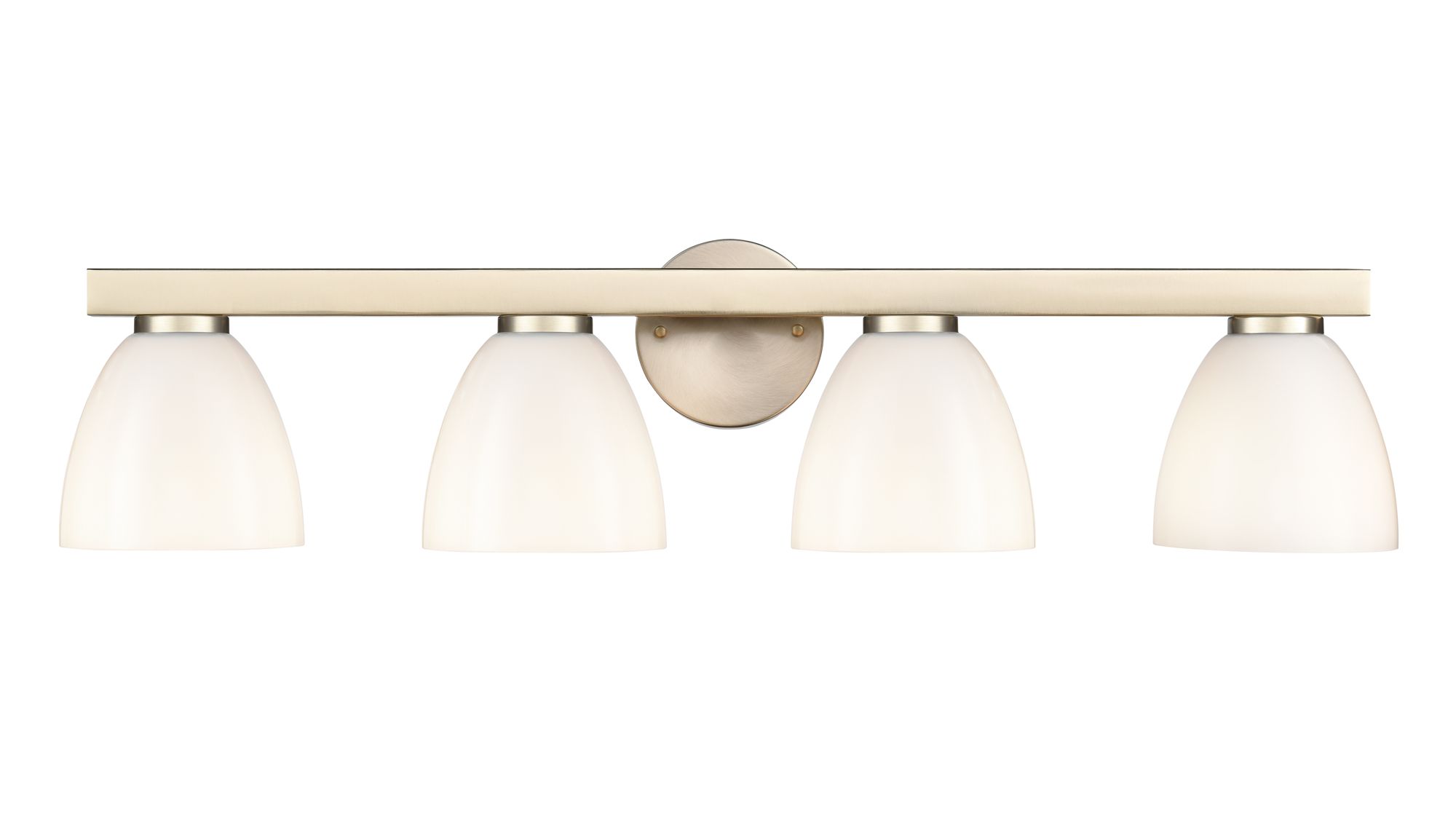 Image 5 Millennium Apria 4-Light 33" Modern Gold Vanity Light with Glass Shade more views