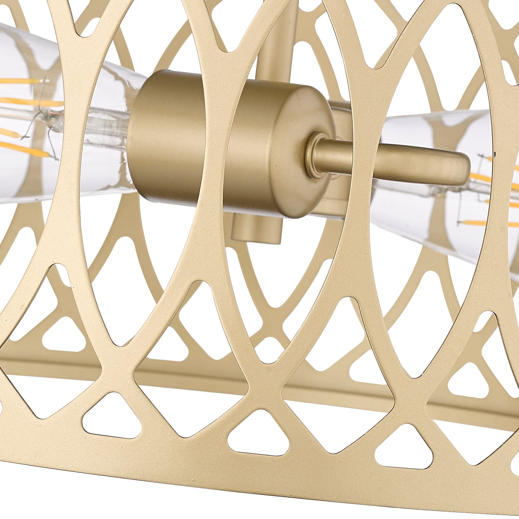 Image 5 Millennium Arelyn 2-Light Painted Modern Gold Semi-Flush Ceiling Mount more views