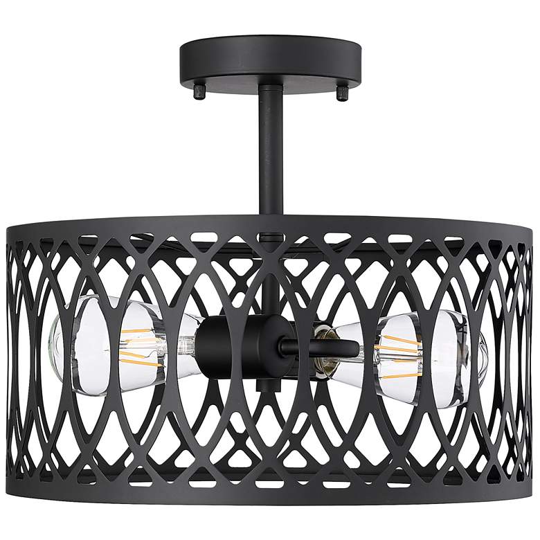 Image 1 Millennium Arelyn Semi-Flush Ceiling Mount Matte Black
