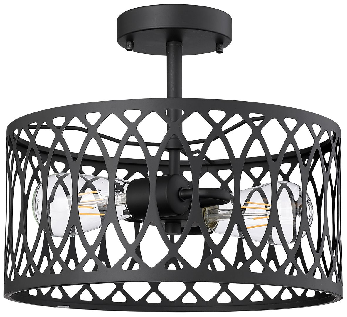 Image 2 Millennium Arelyn Semi-Flush Ceiling Mount Matte Black more views