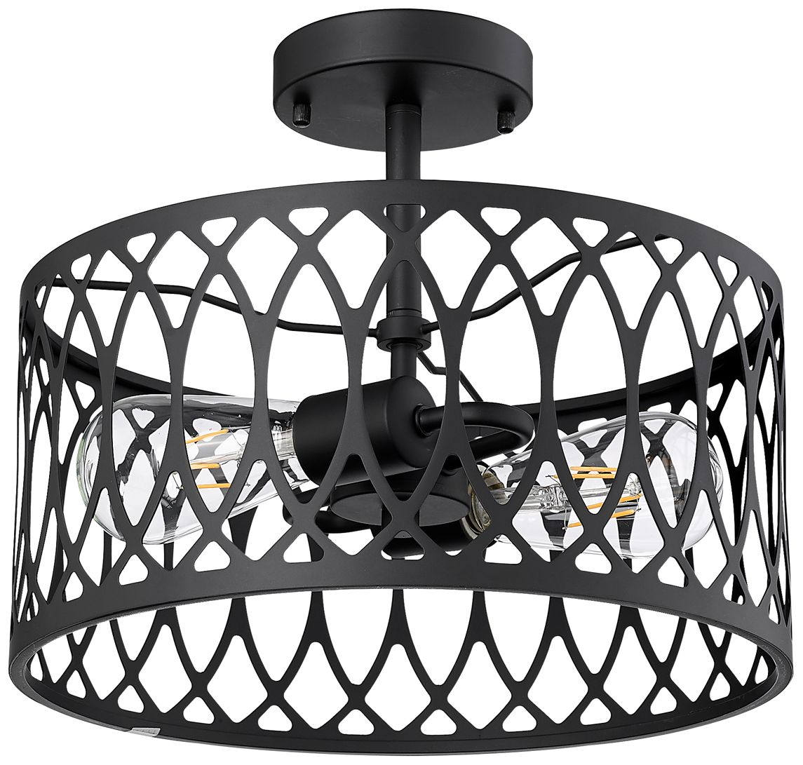 Image 3 Millennium Arelyn Semi-Flush Ceiling Mount Matte Black more views